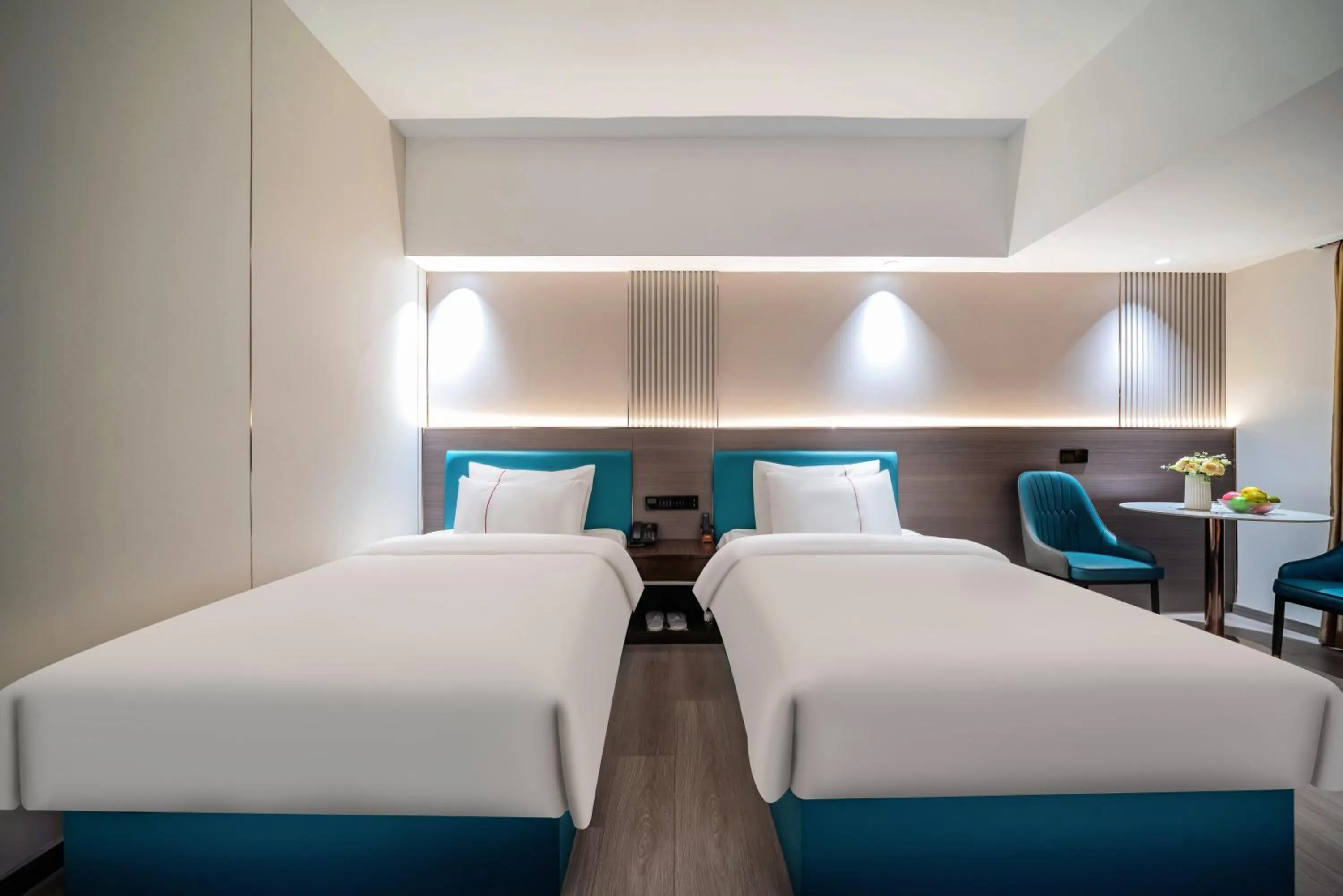 Bed in Mei Gang Hotel