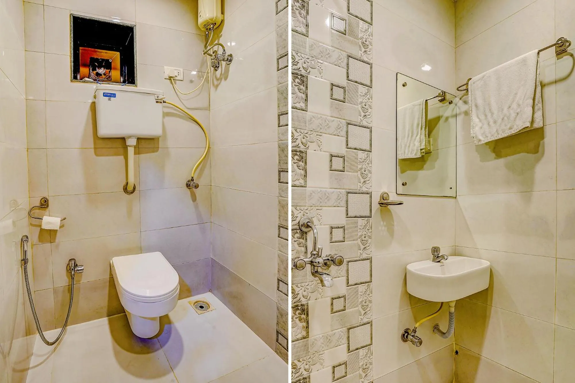 Bathroom in FabExpress Prakash Inn - Nr Mumbai International Airport