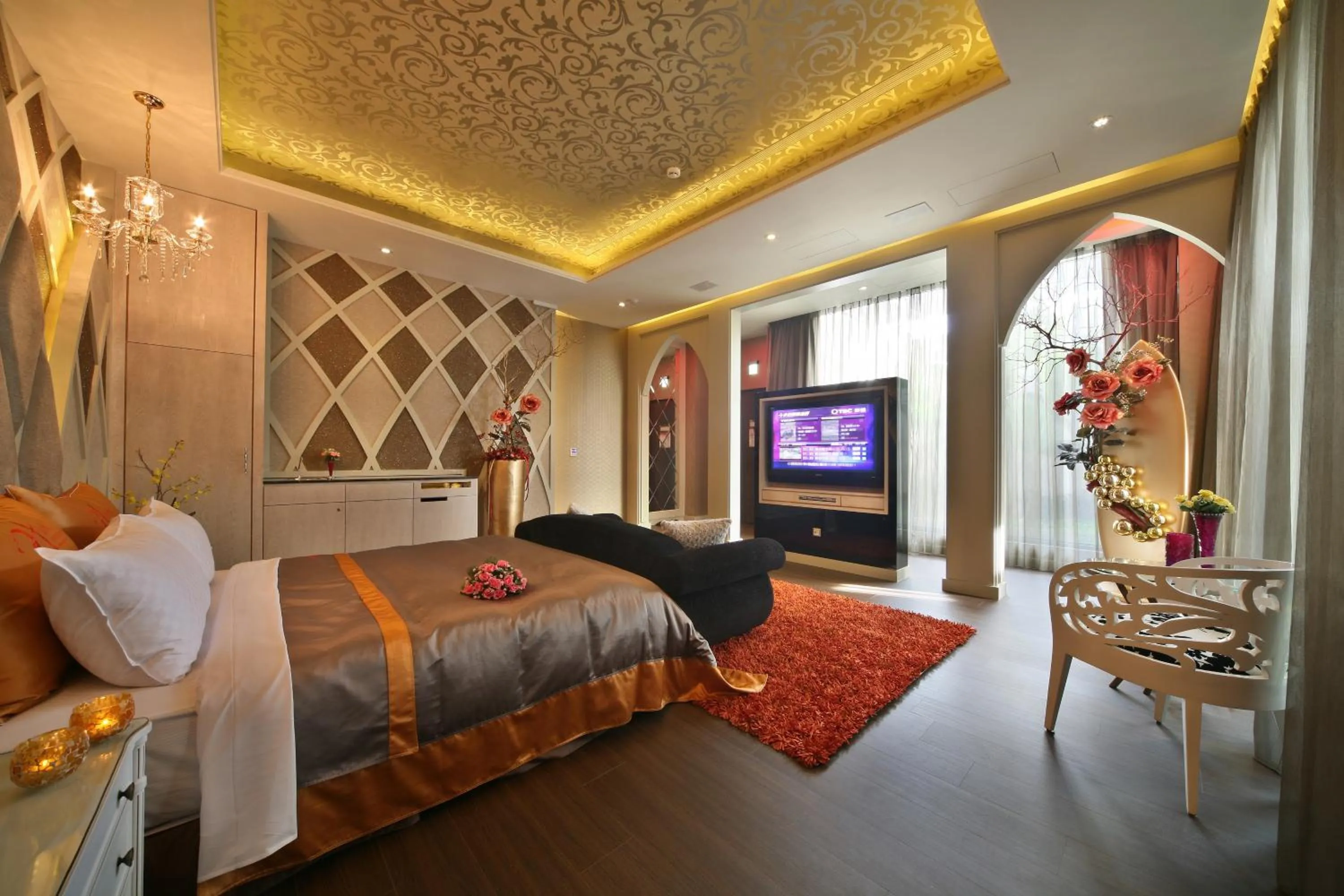 Bedroom, Bed in Han Guan Motel