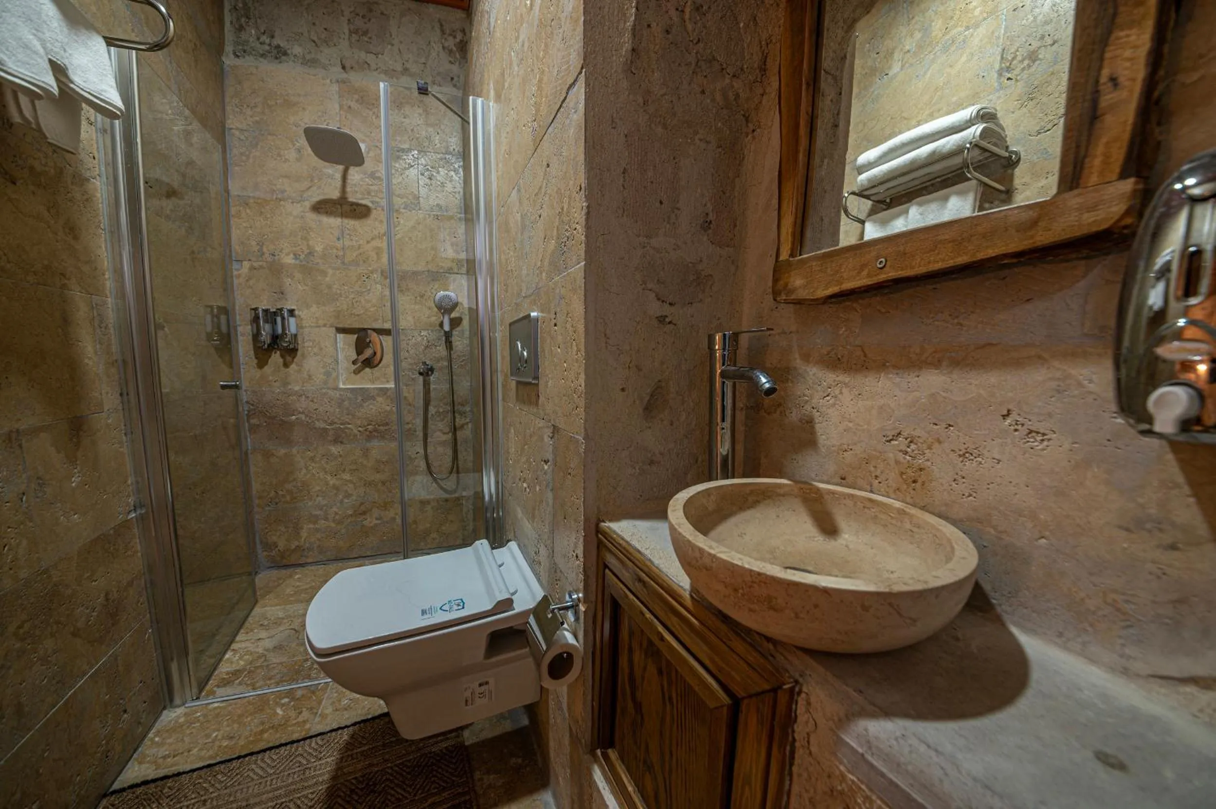 Shower in Belenus Cave House