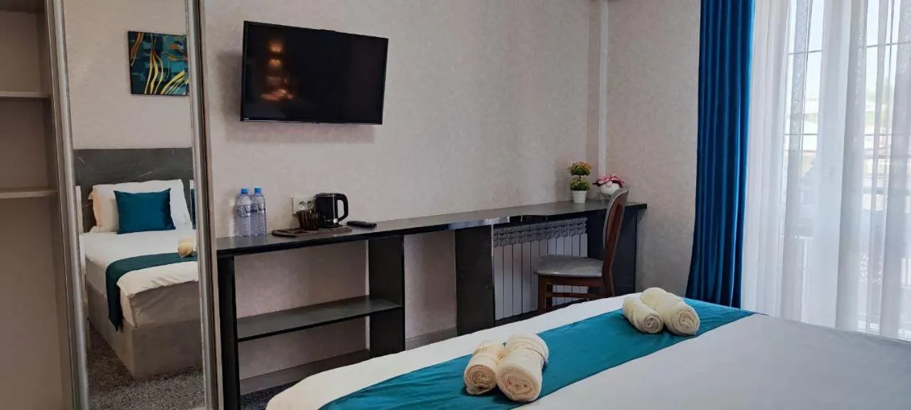 TV and multimedia, Bed in Boston Hotel Tashkent