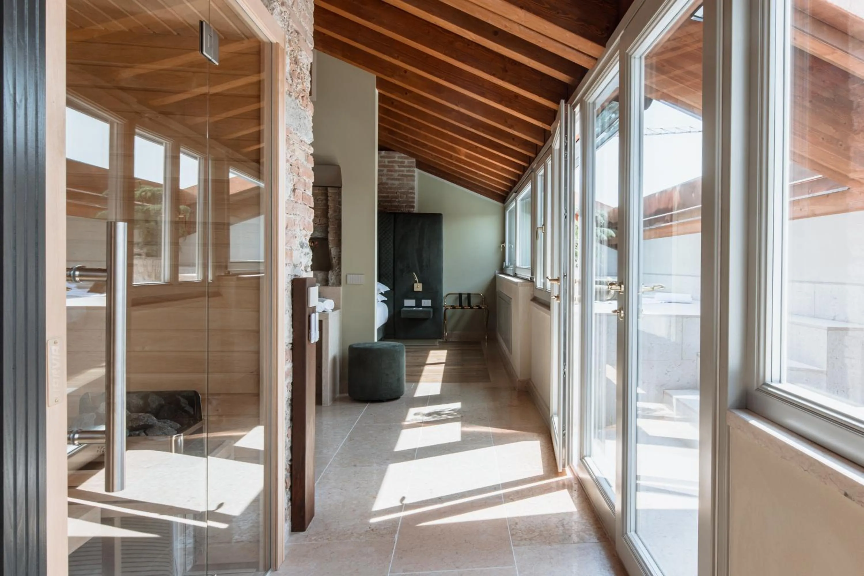 Sauna in Pavillon Suite