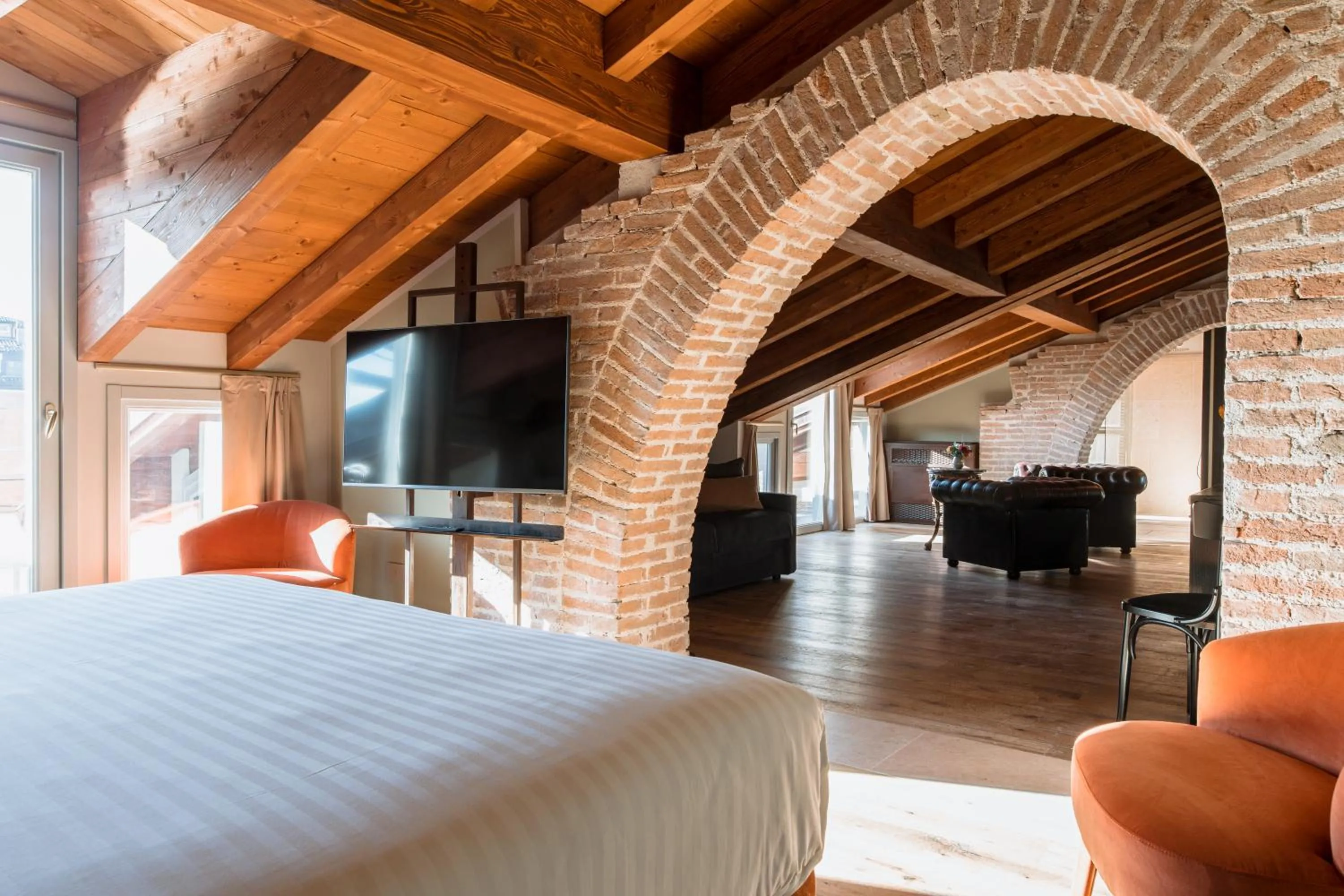 Bed in Pavillon Suite