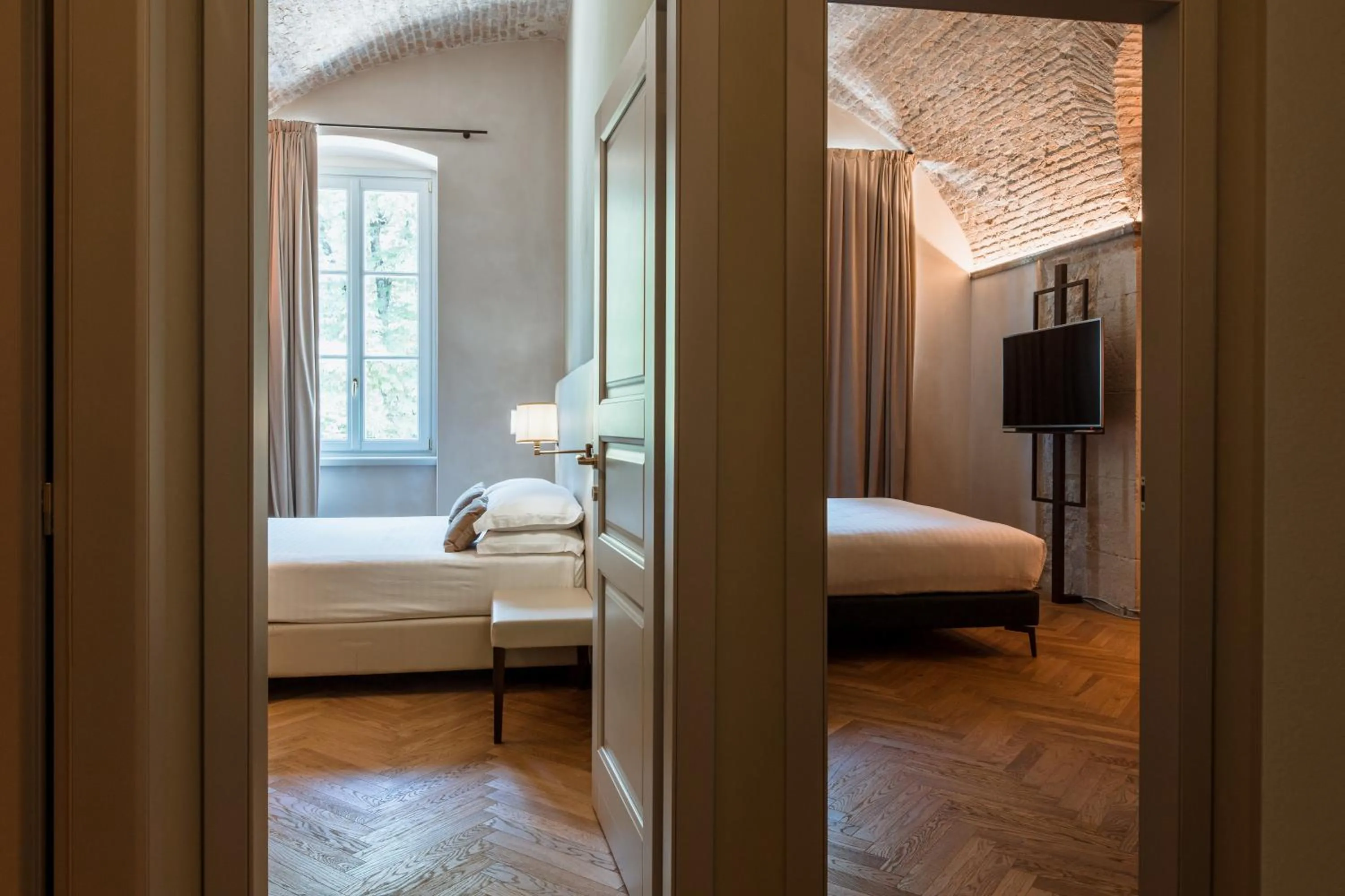 Bed in Pavillon Suite