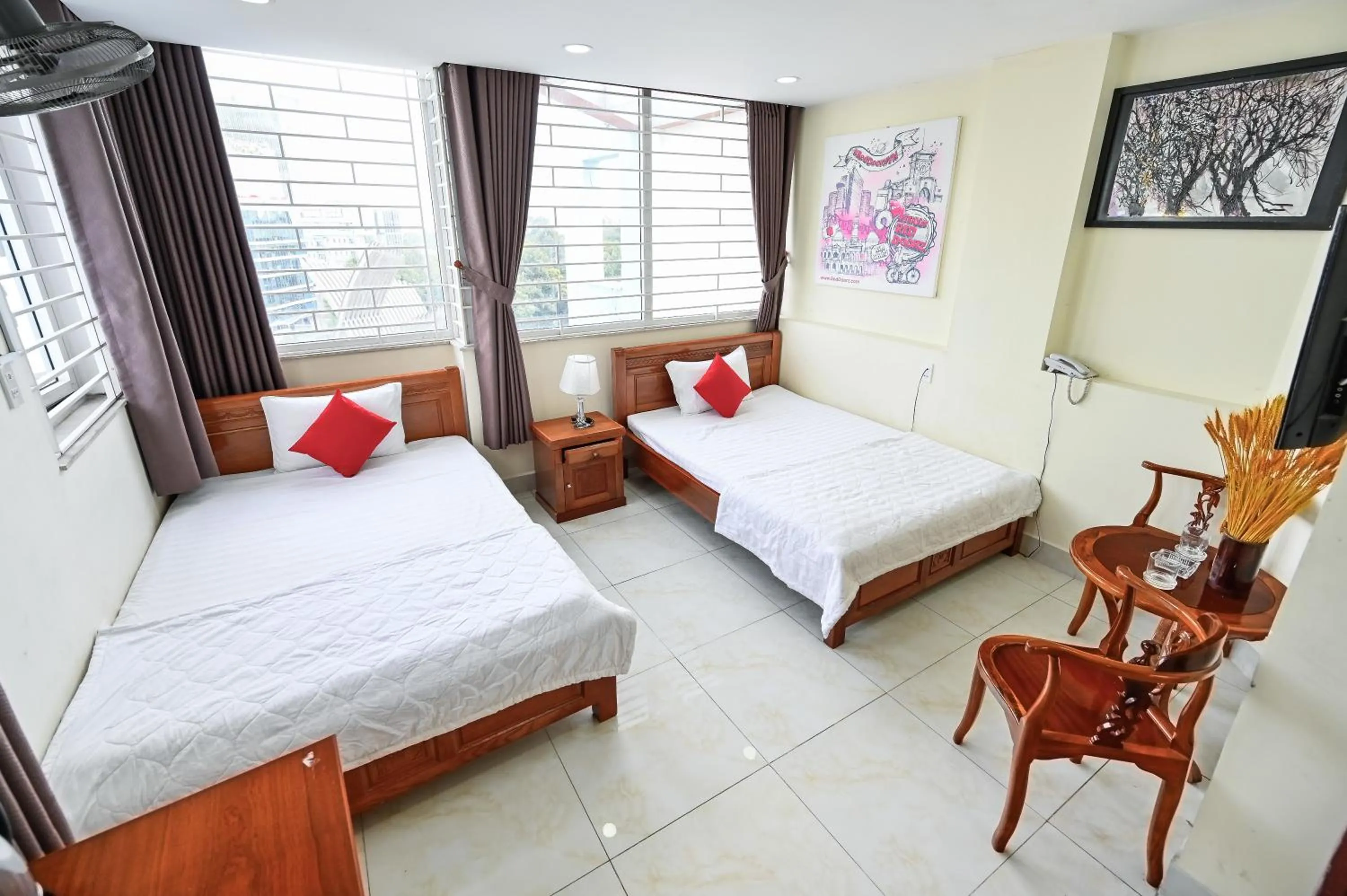 Bed in Quang Hoa Airport Hotel