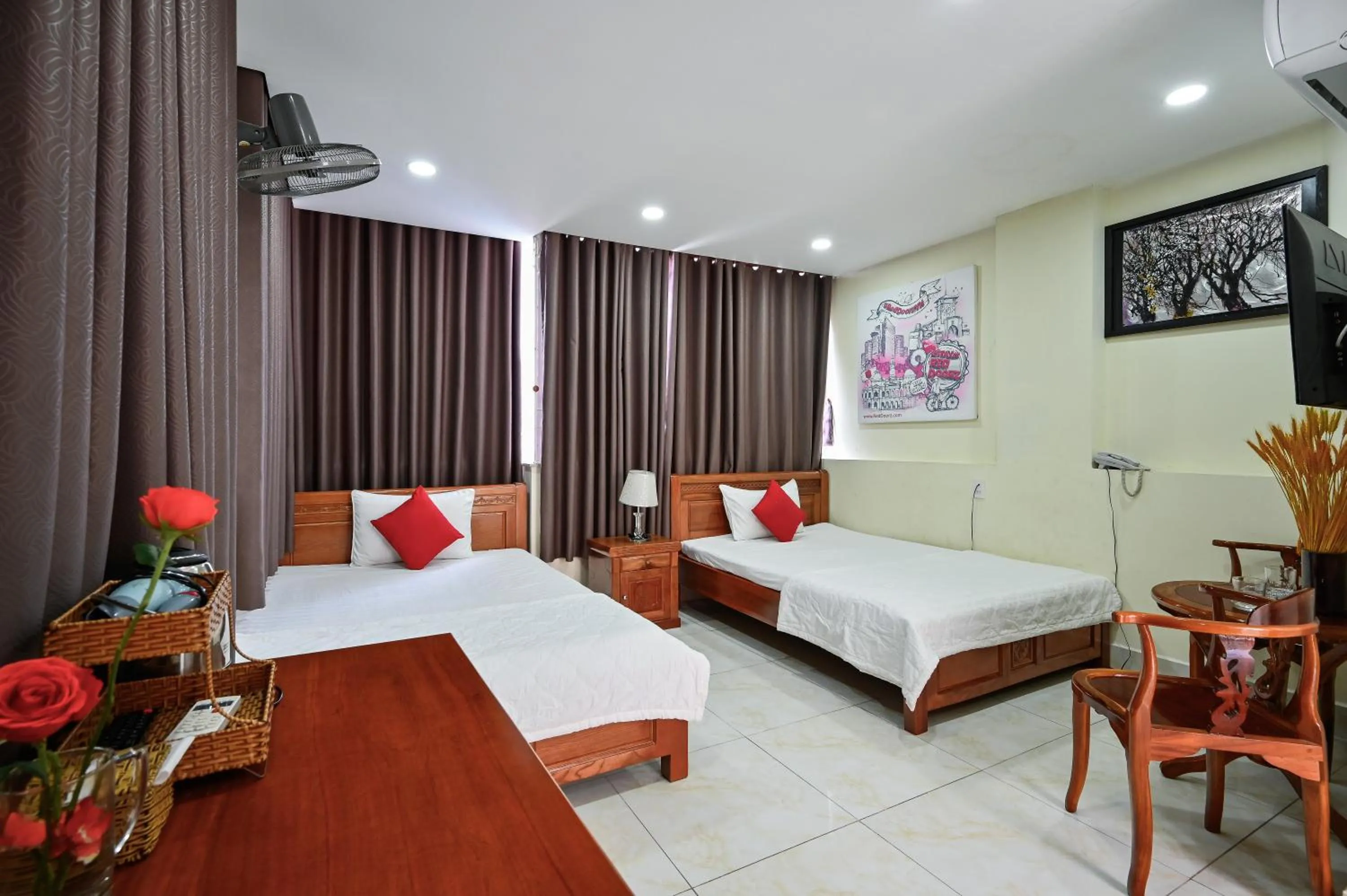 Bed in Quang Hoa Airport Hotel