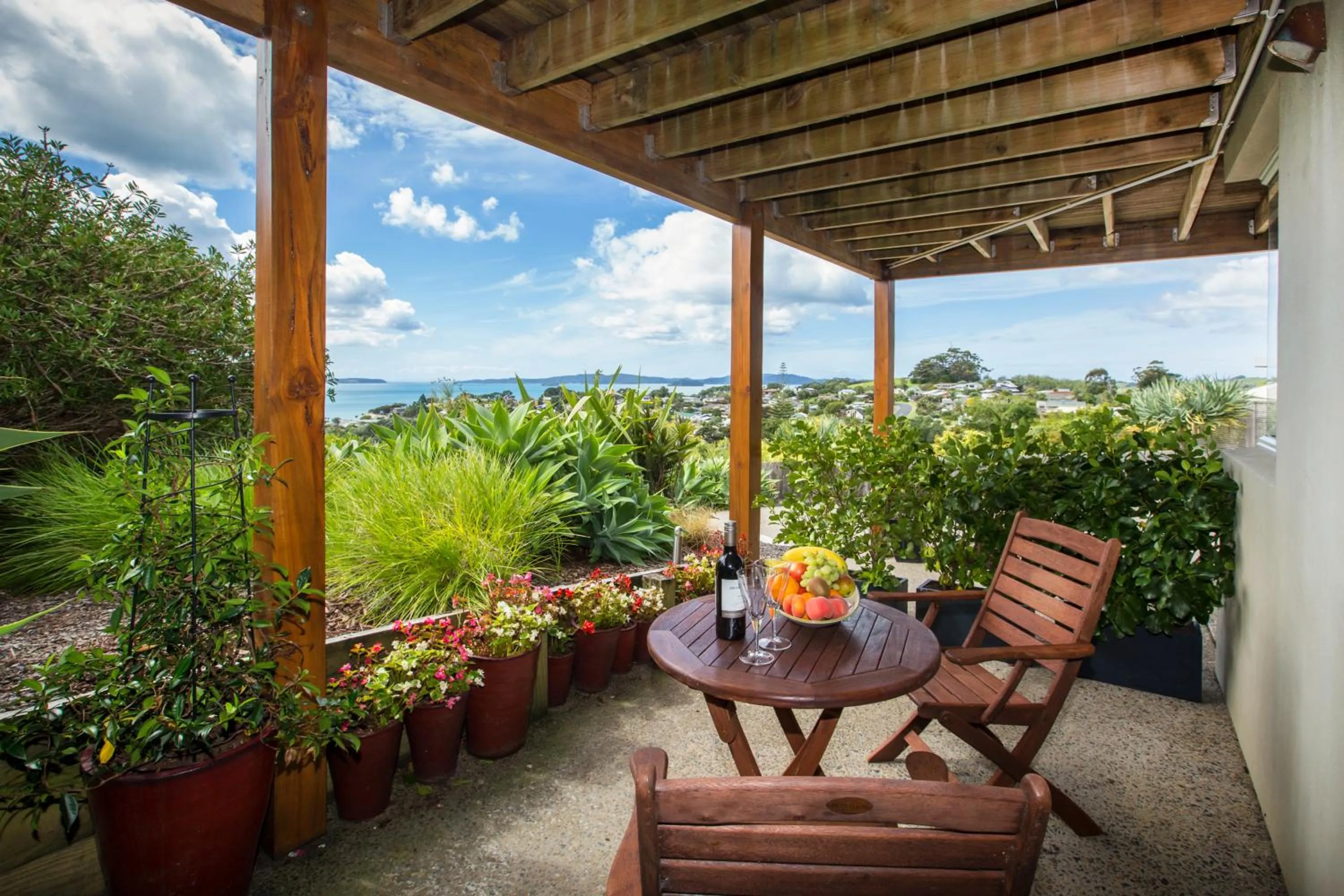 Patio in Tahi Lodge - Matakana Coast