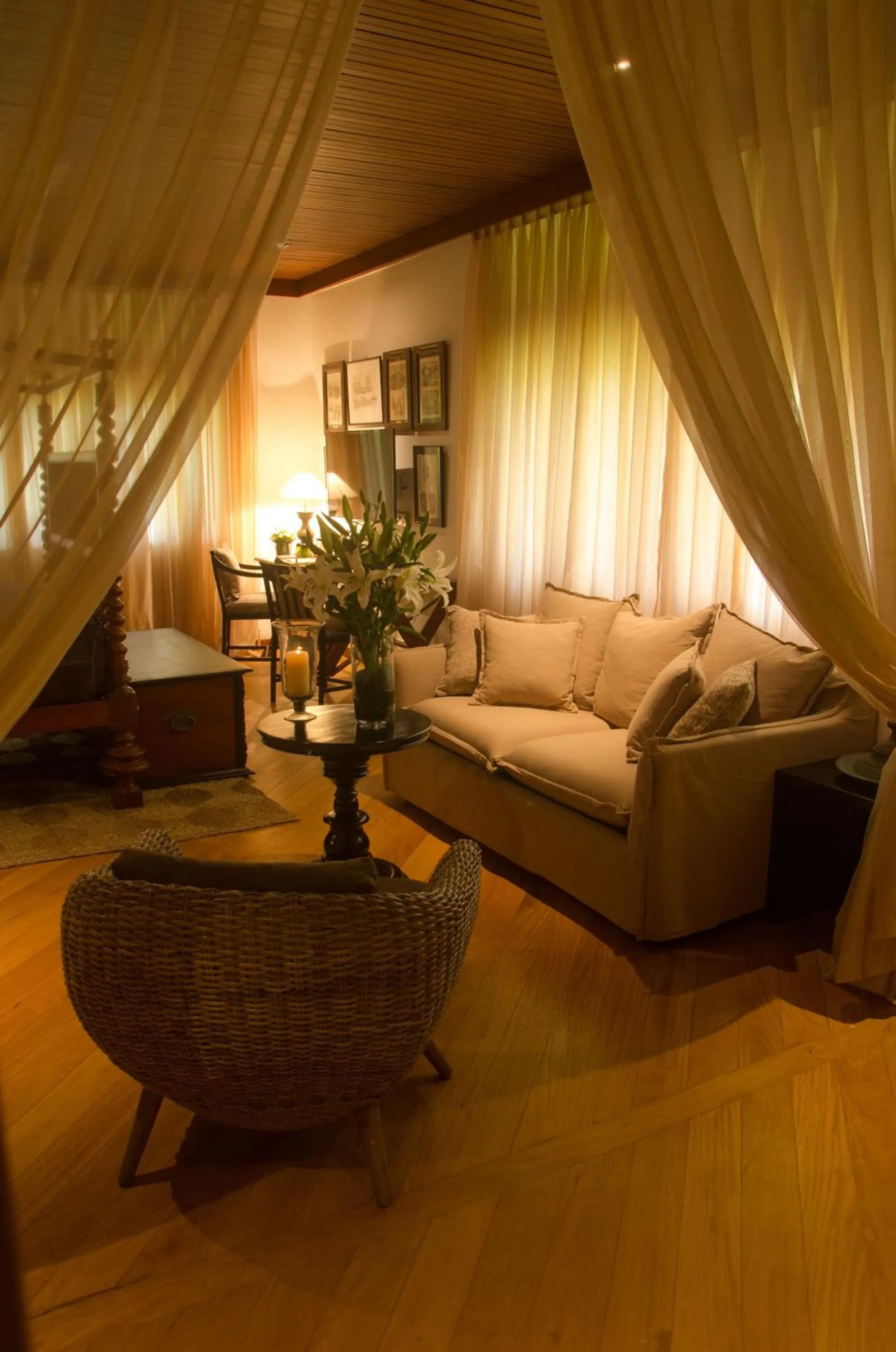 Seating area in Stone House, Kandy