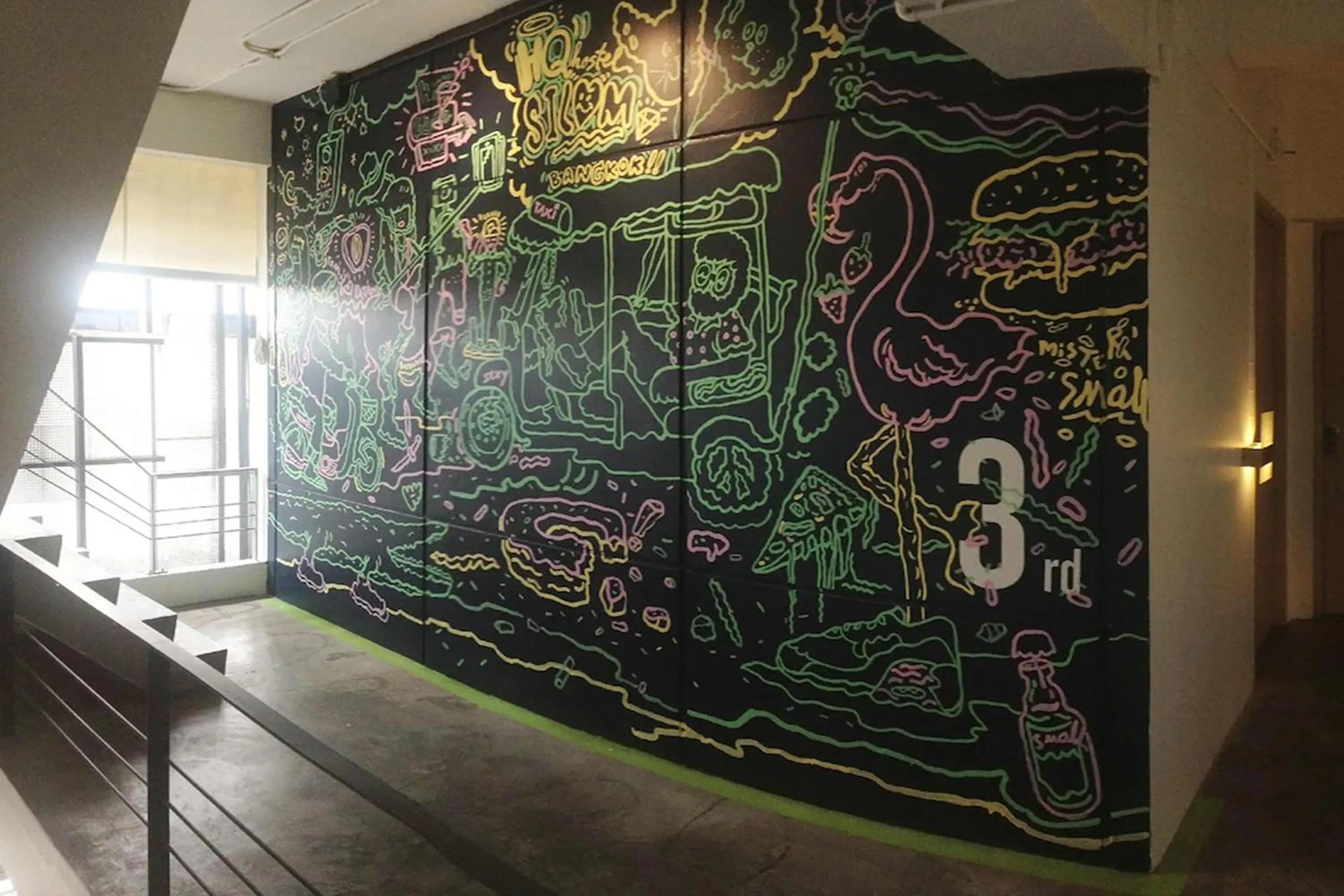 Decorative detail in Qilombo Hostel Silom