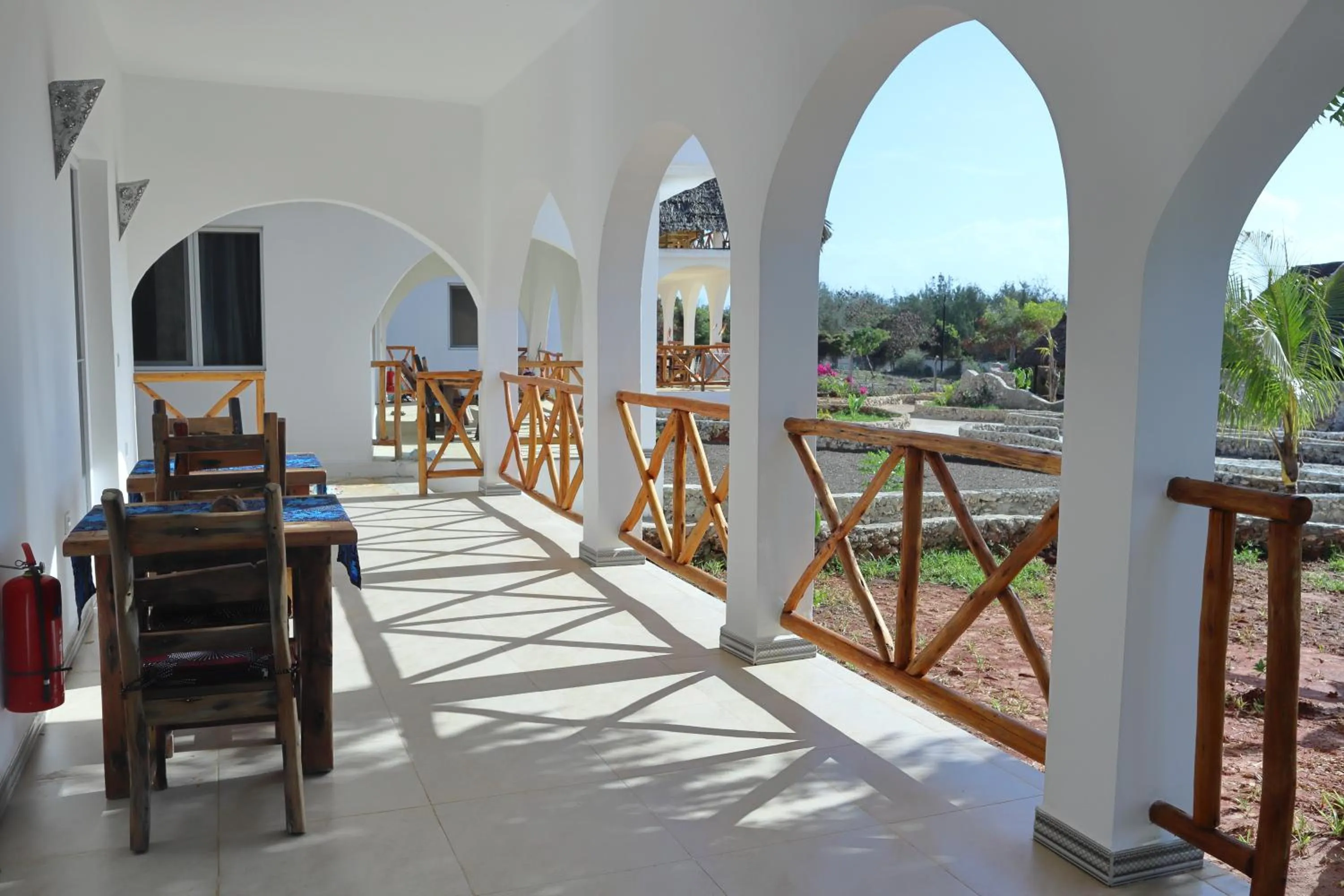Balcony/Terrace in Holiday Time Bungalows Zanzibar