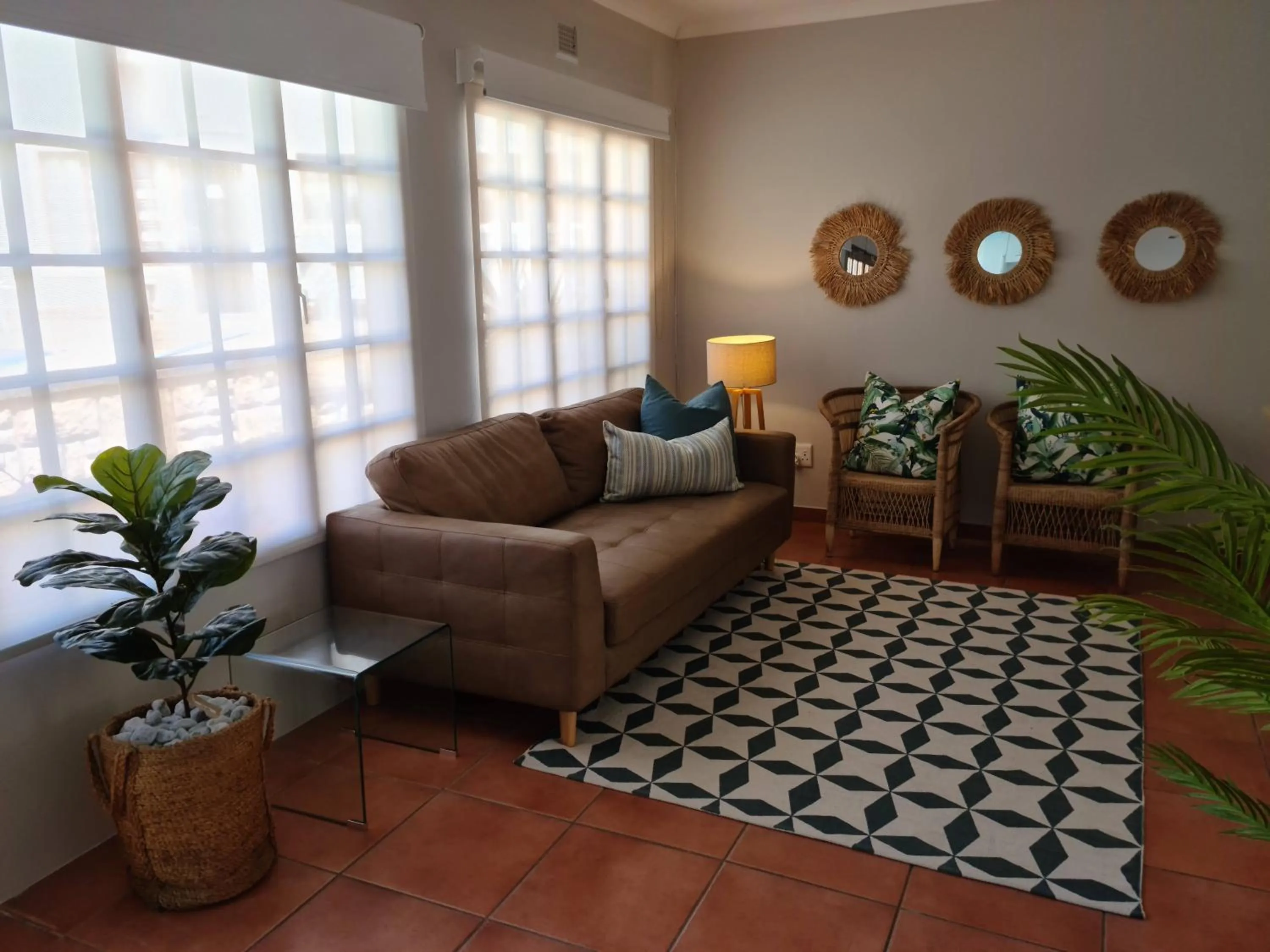 Living room in African Sands B&B