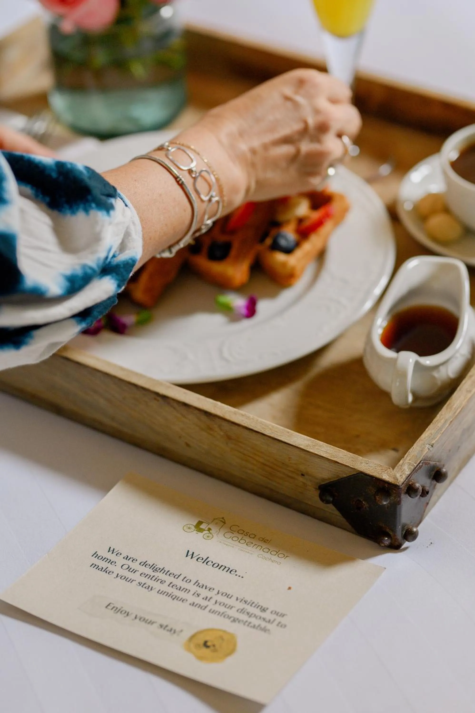 Food and drinks in Hotel Casa del Gobernador