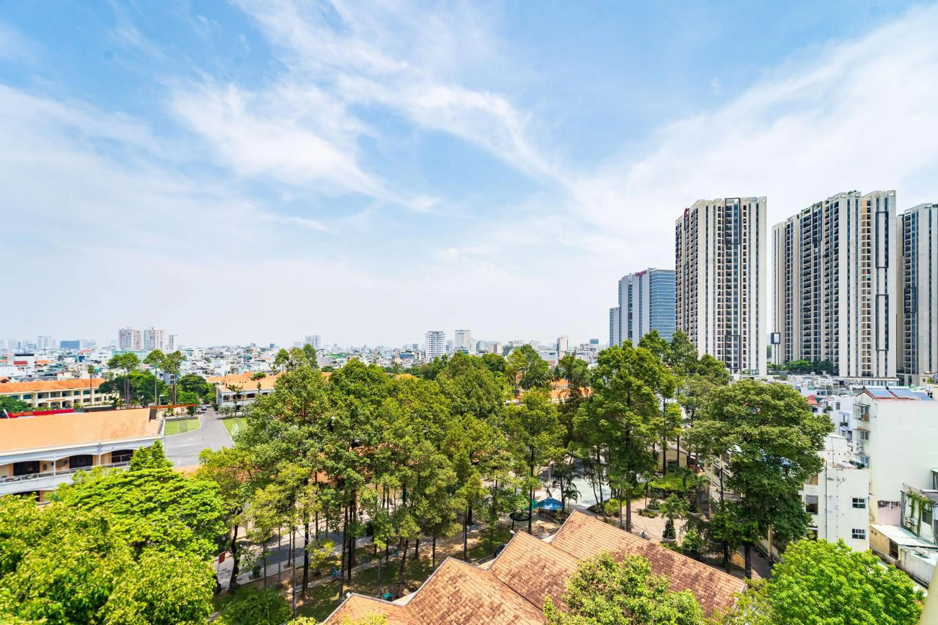 City view in Townhouse Cuong Thanh 3 Hotel