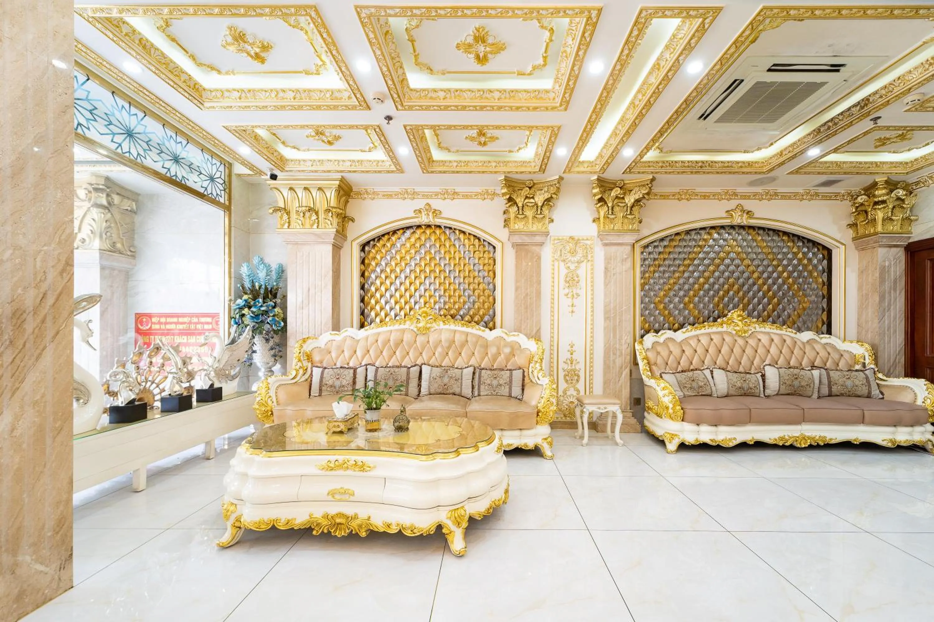 Seating area, Bed in Townhouse Cuong Thanh 3 Hotel