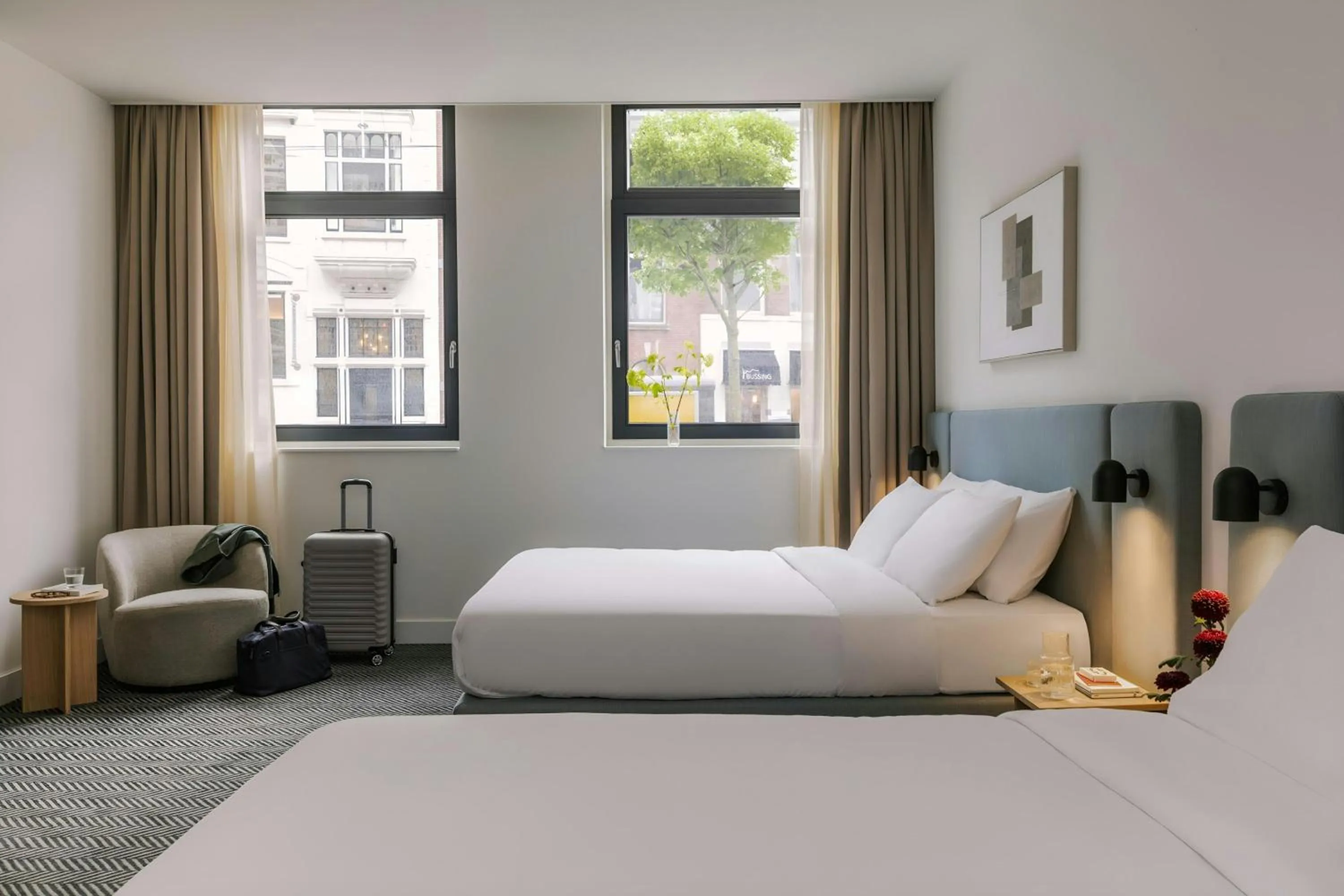 Bedroom, Bed in Hotel Rose Rotterdam