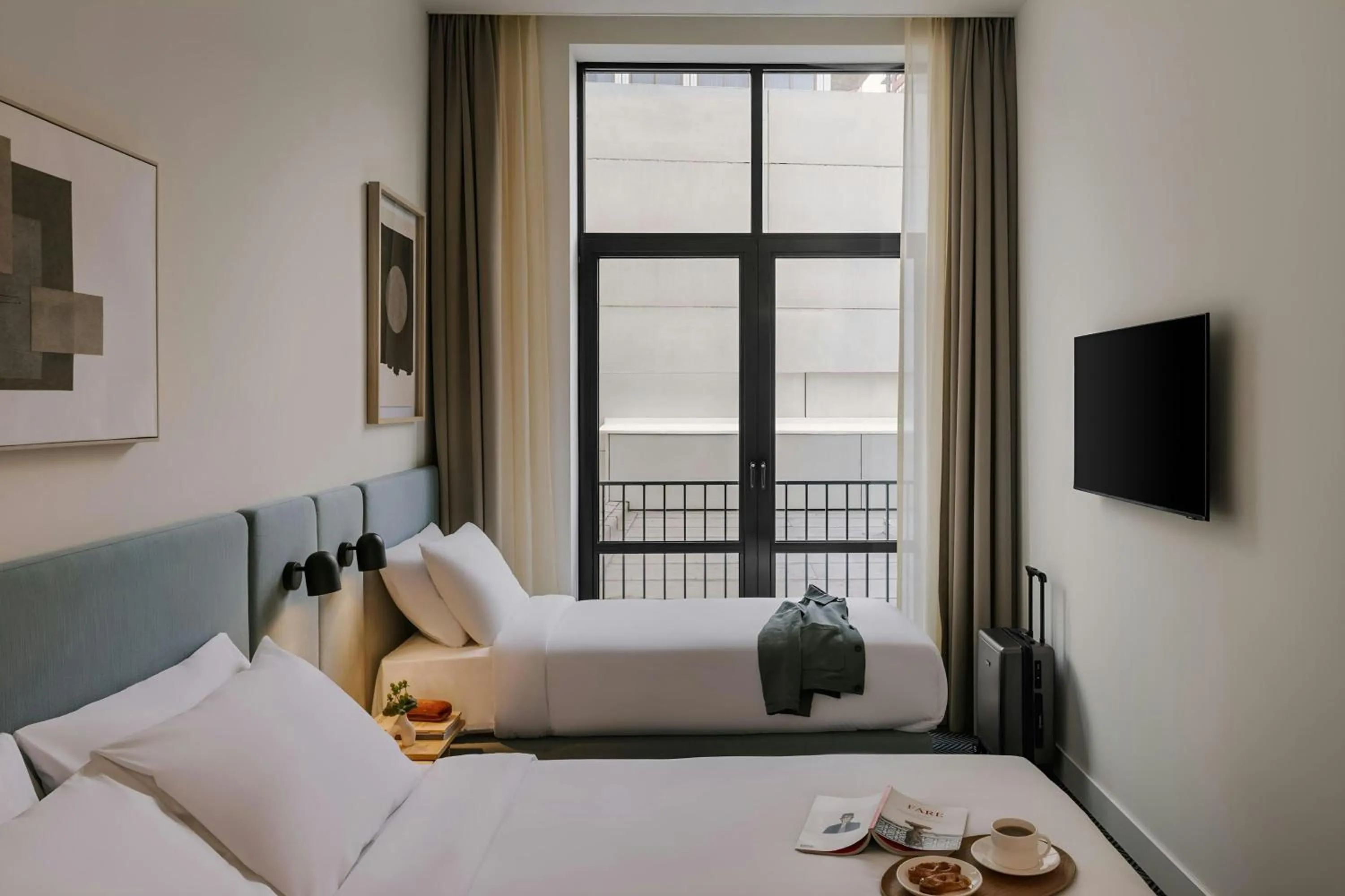 Bedroom, Bed in Hotel Rose Rotterdam