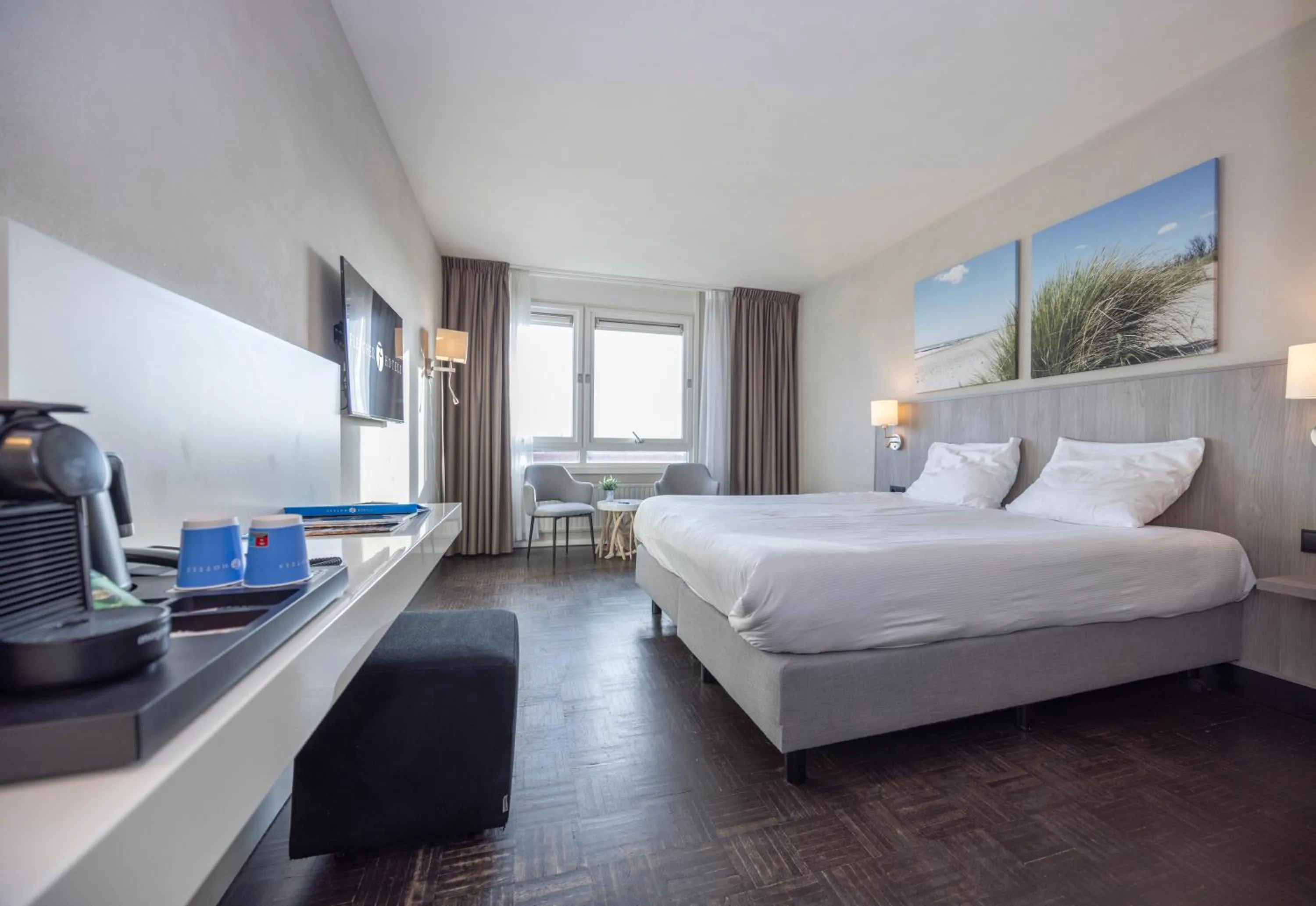 Bedroom, Bed in Fletcher Hotel - Restaurant Elzenduin