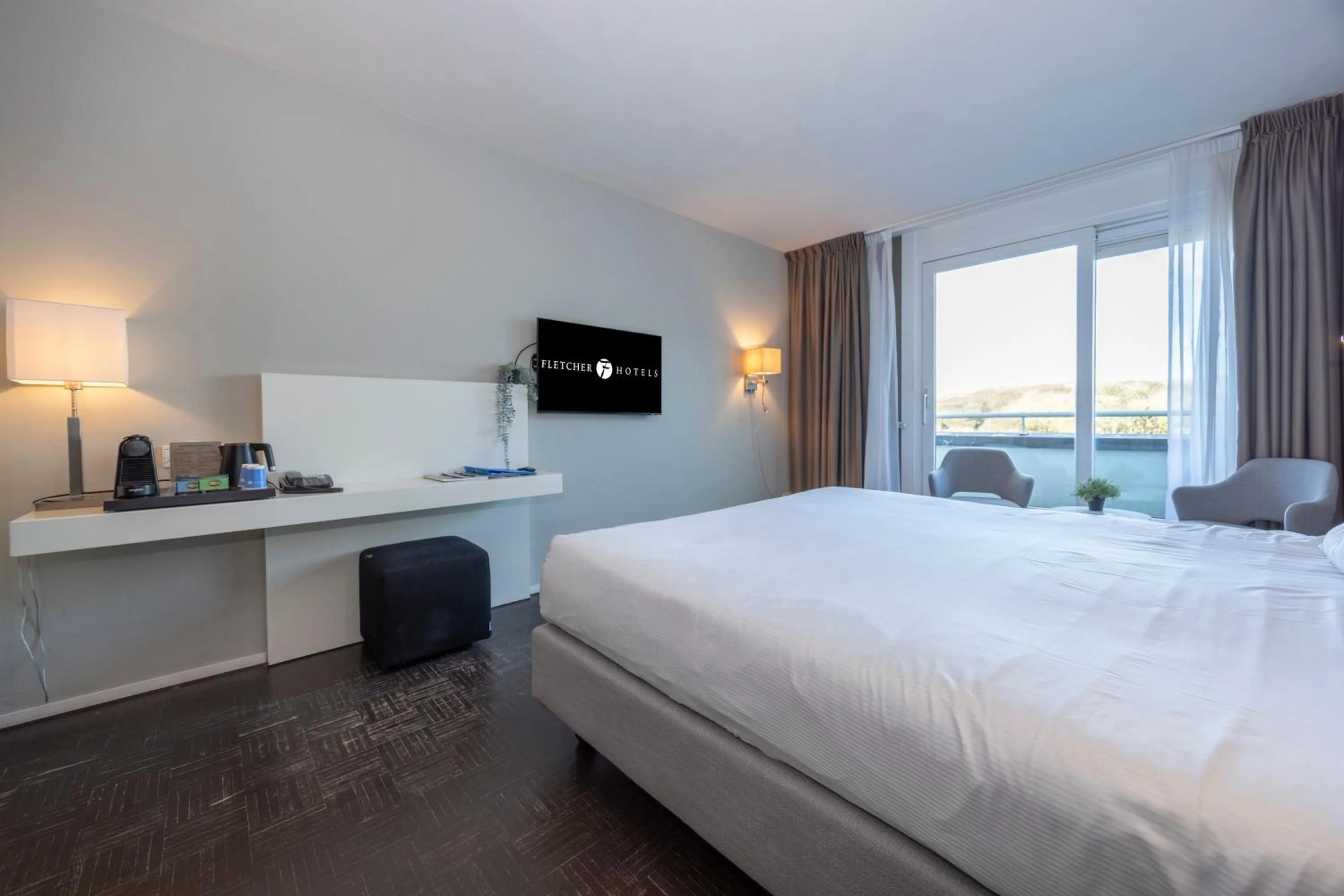 Bed in Fletcher Hotel - Restaurant Elzenduin