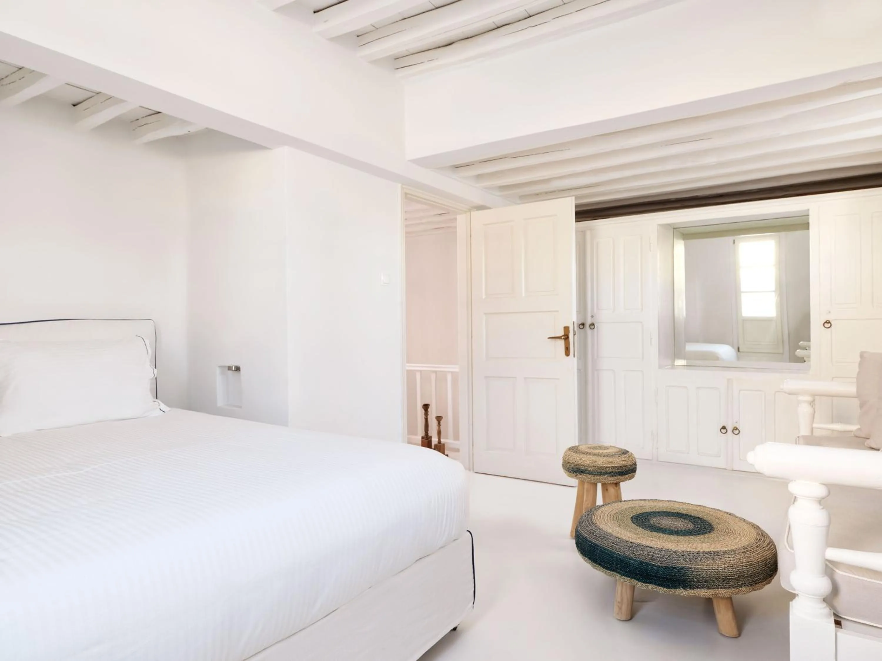 Bed in Villa Kampani Sea View Villa Mykonos Town