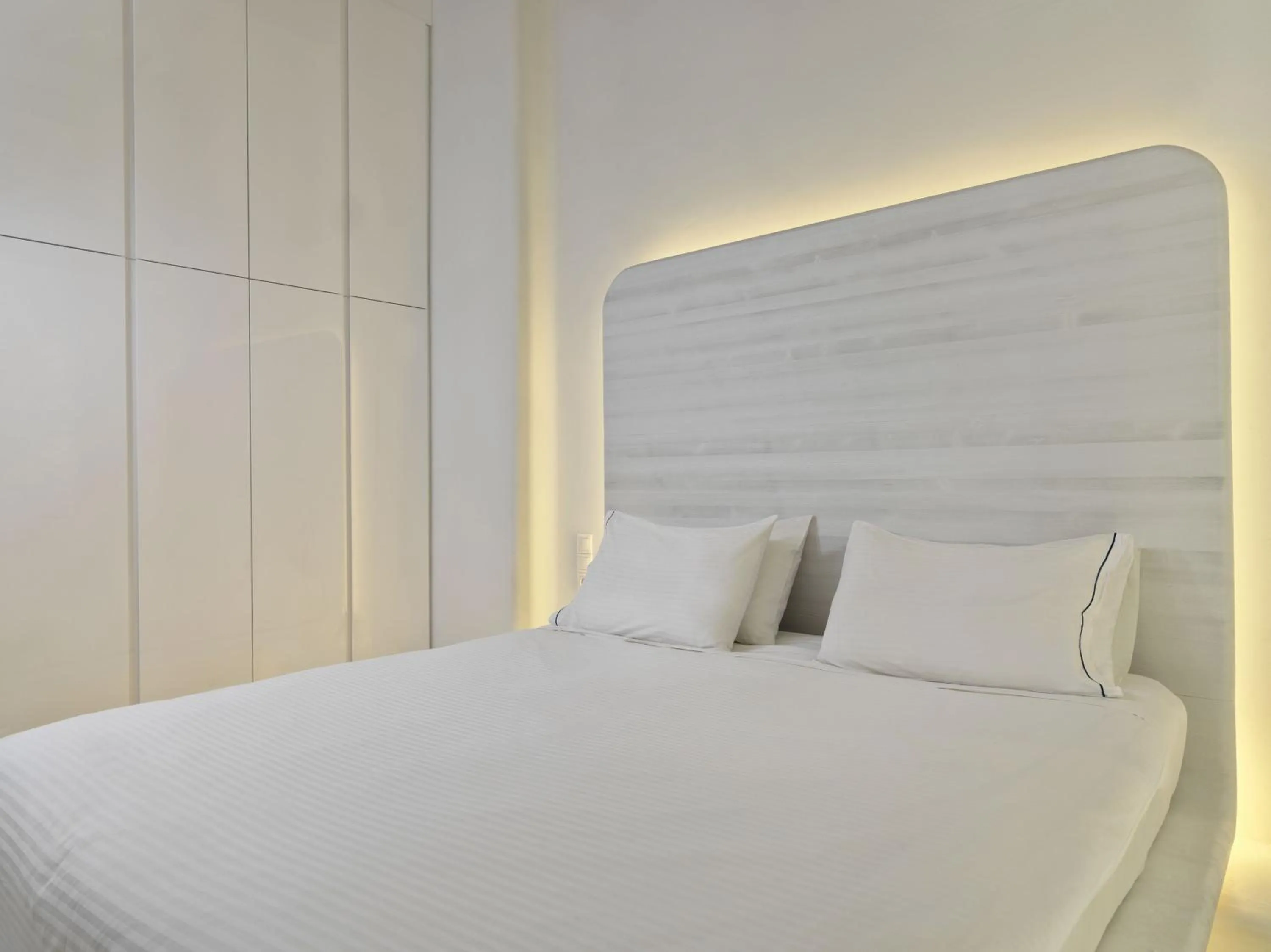 Bed in Villa Kampani Sea View Villa Mykonos Town