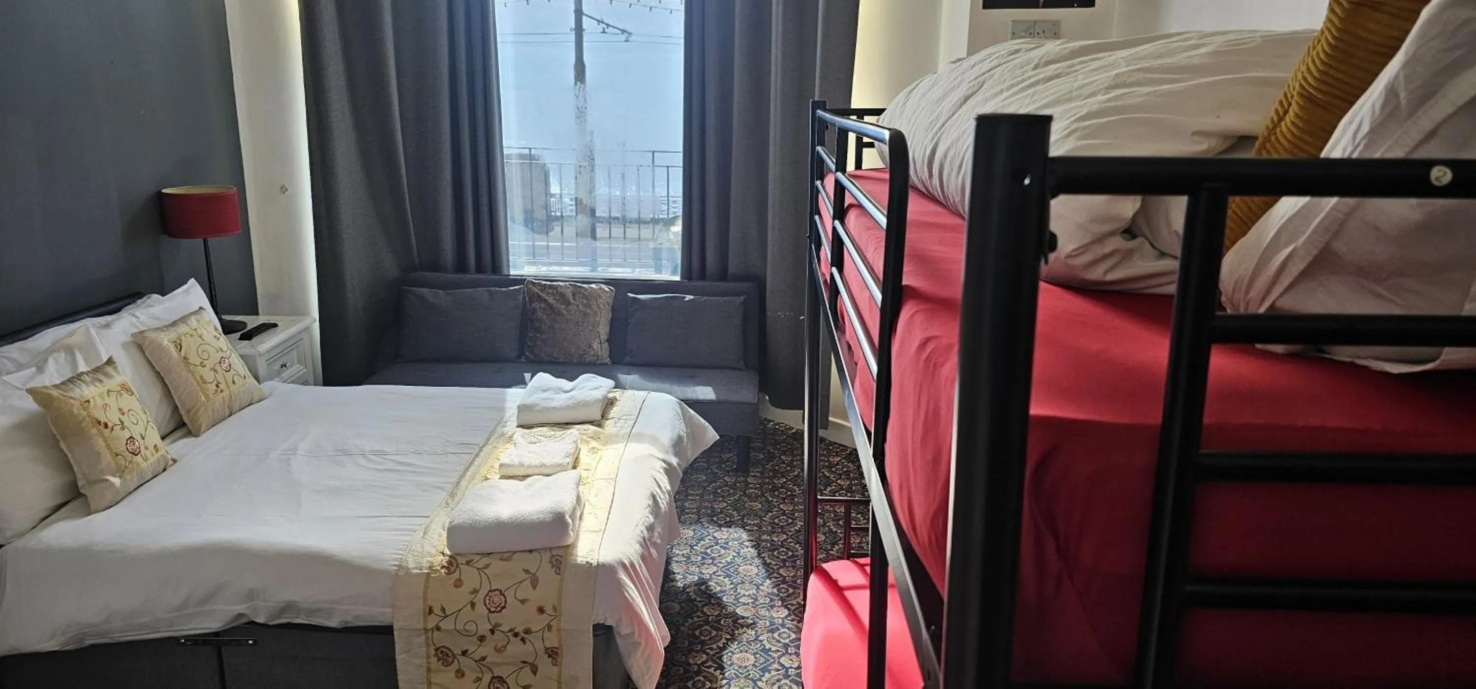 Bed in North Ocean Hotel