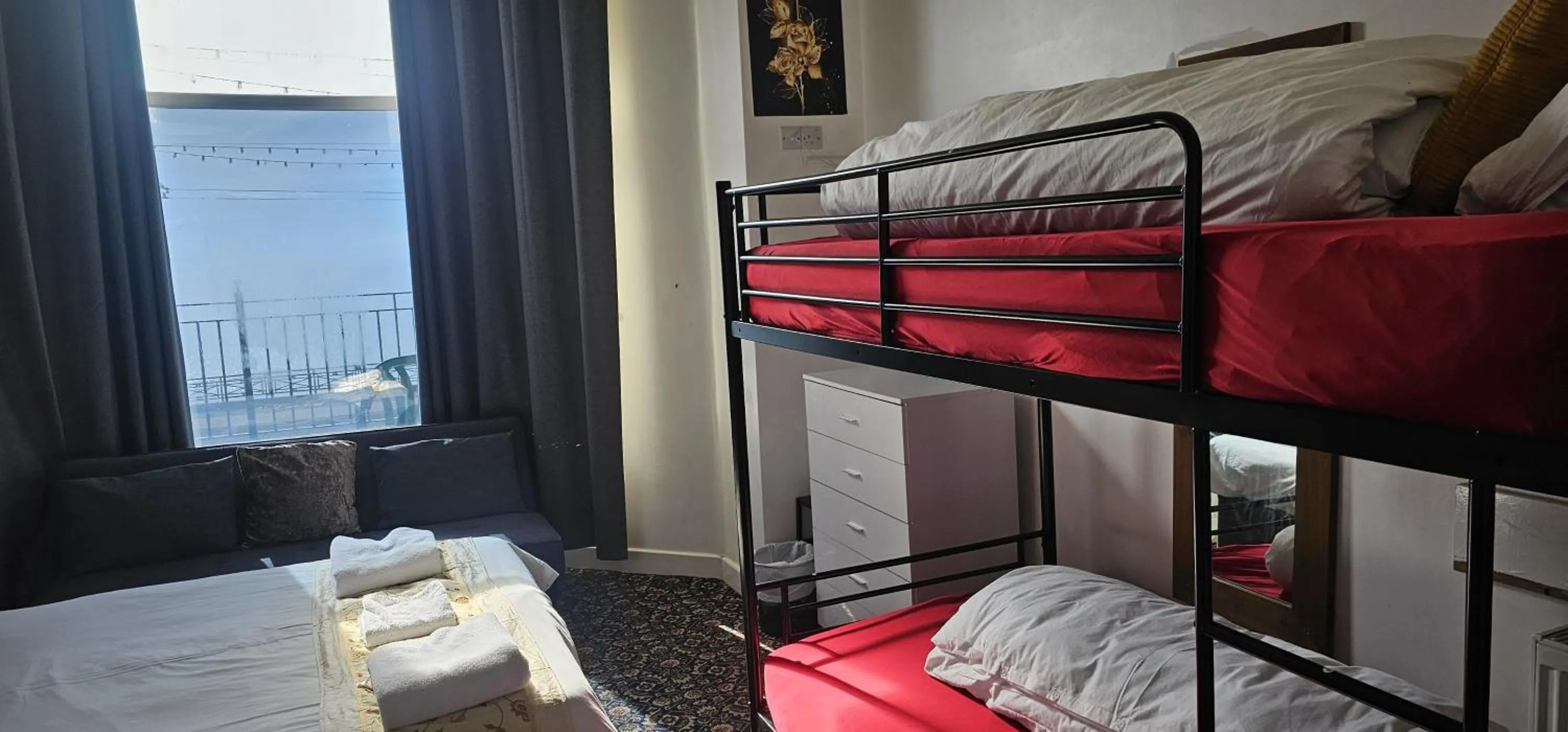 Bed in North Ocean Hotel