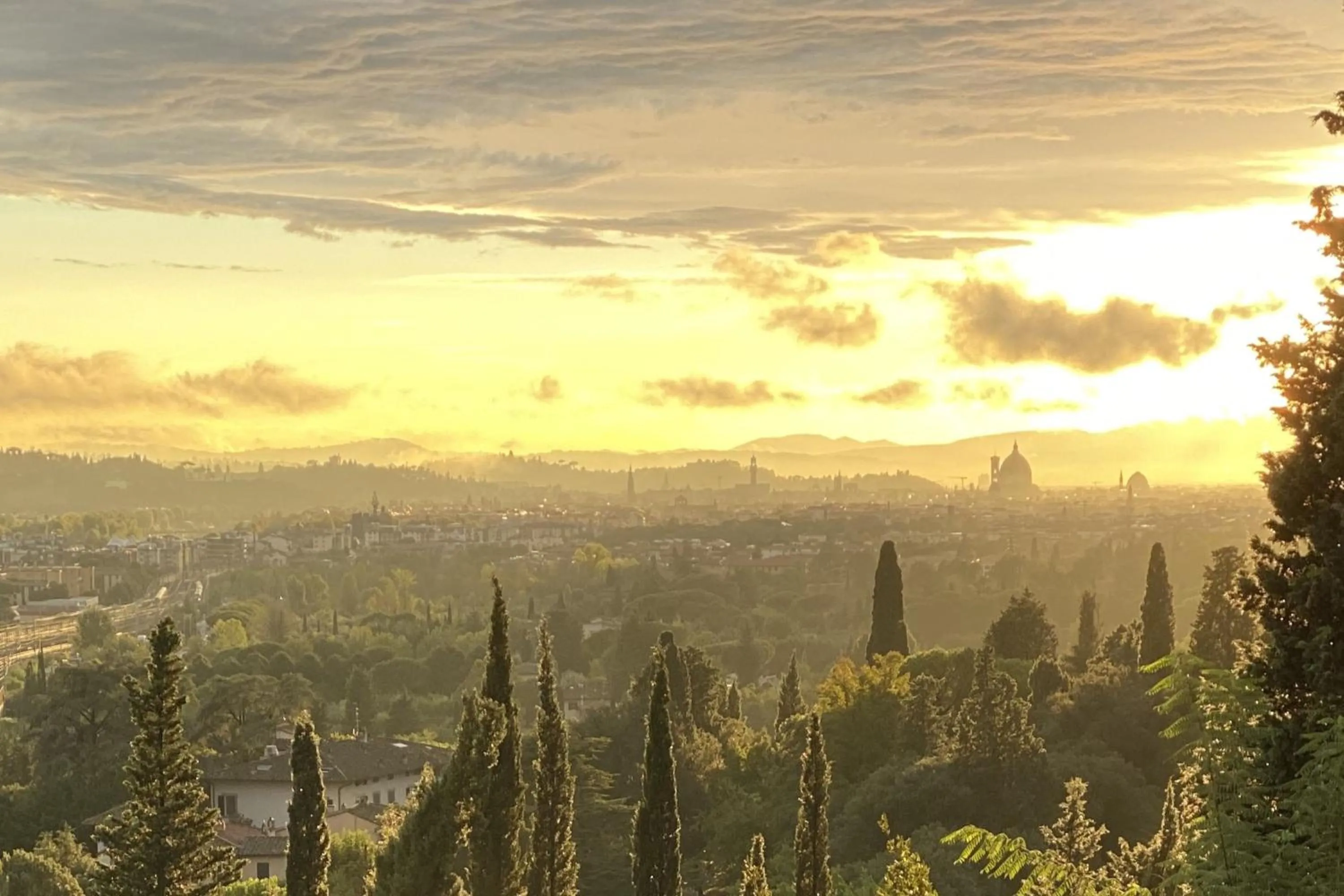 Sunset in Castello di Montalbano