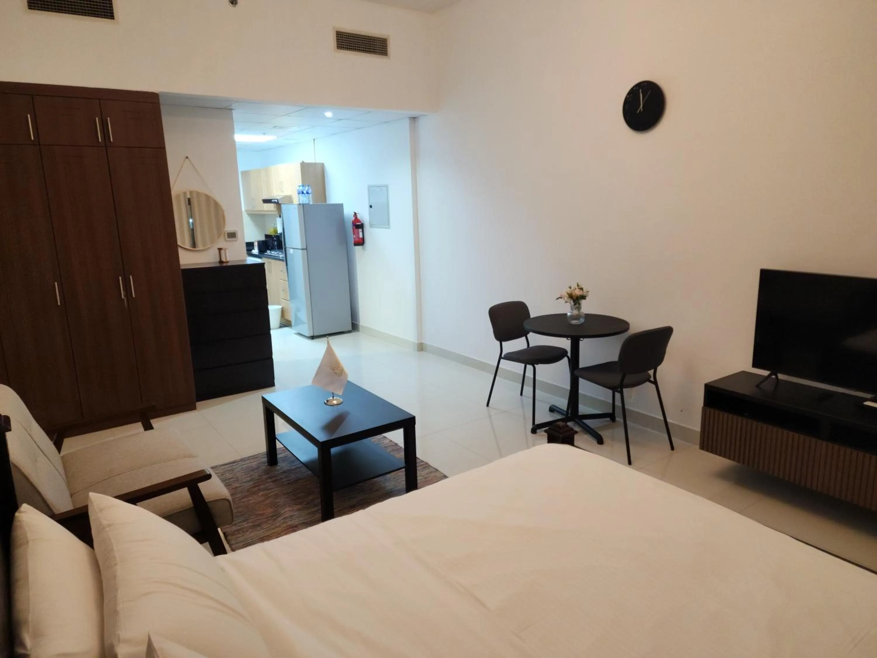 Living room, Bed in Elite 6 Residence - Sports City by Golden Casa