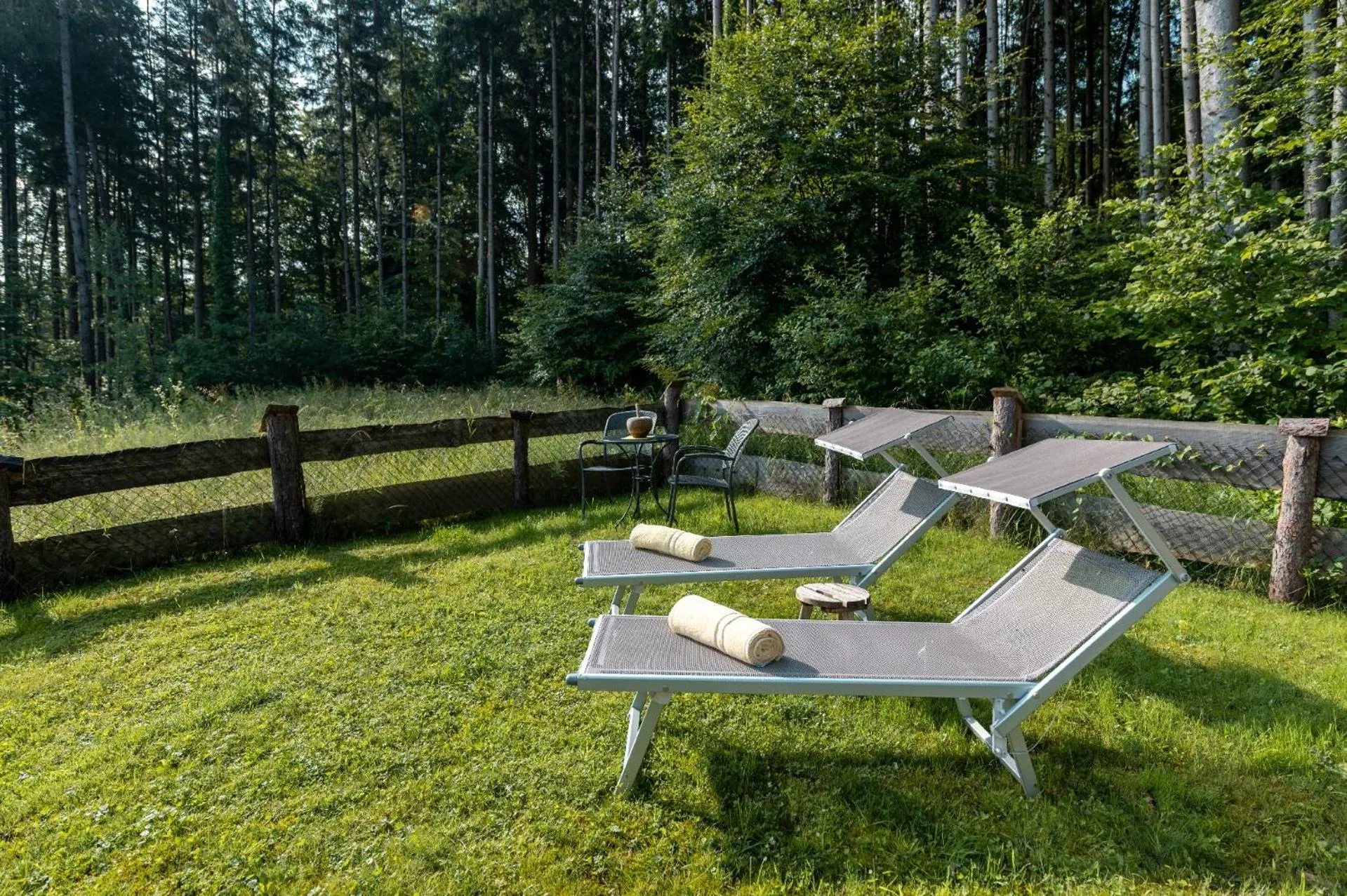 Garden in Bayern Chalets bei Salzburg und Berchtesgaden mit Whirlpool und Sauna