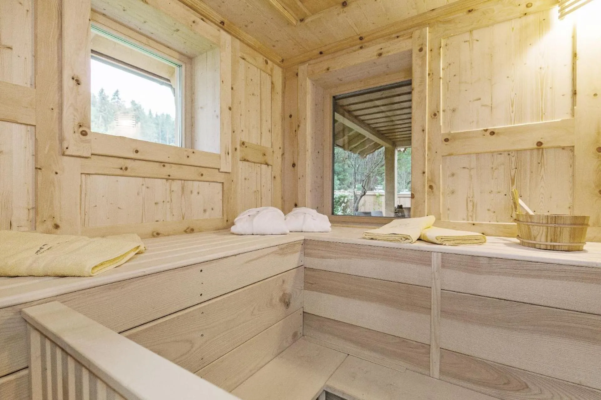 Sauna in Bayern Chalets bei Salzburg und Berchtesgaden mit Whirlpool und Sauna