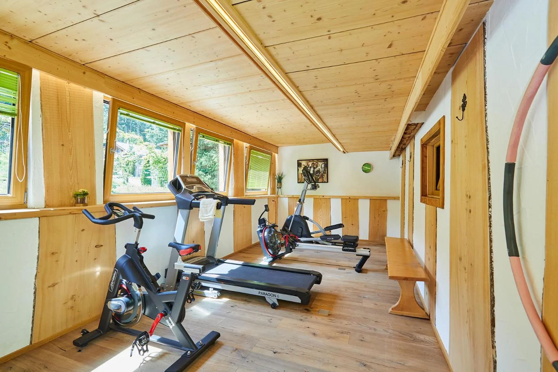 Fitness centre/facilities in Bayern Chalets bei Salzburg und Berchtesgaden mit Whirlpool und Sauna