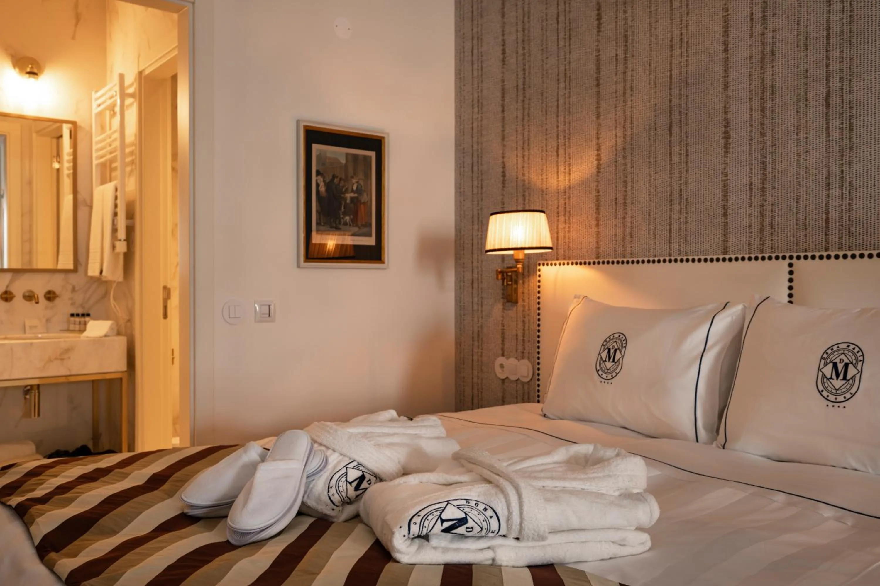 Bed in Dona Maria Hotel