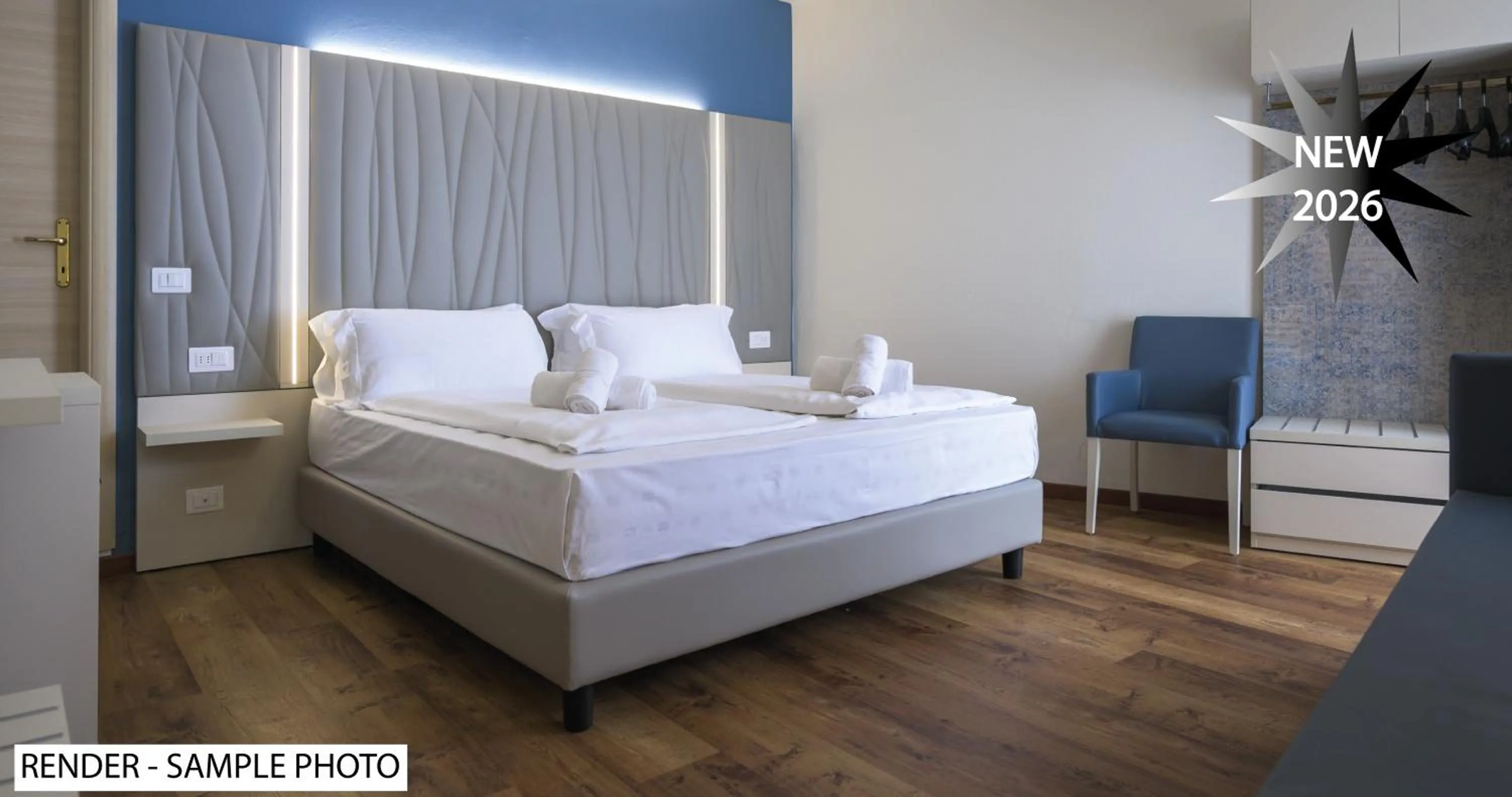 Bed in Hotel Garda Bellevue