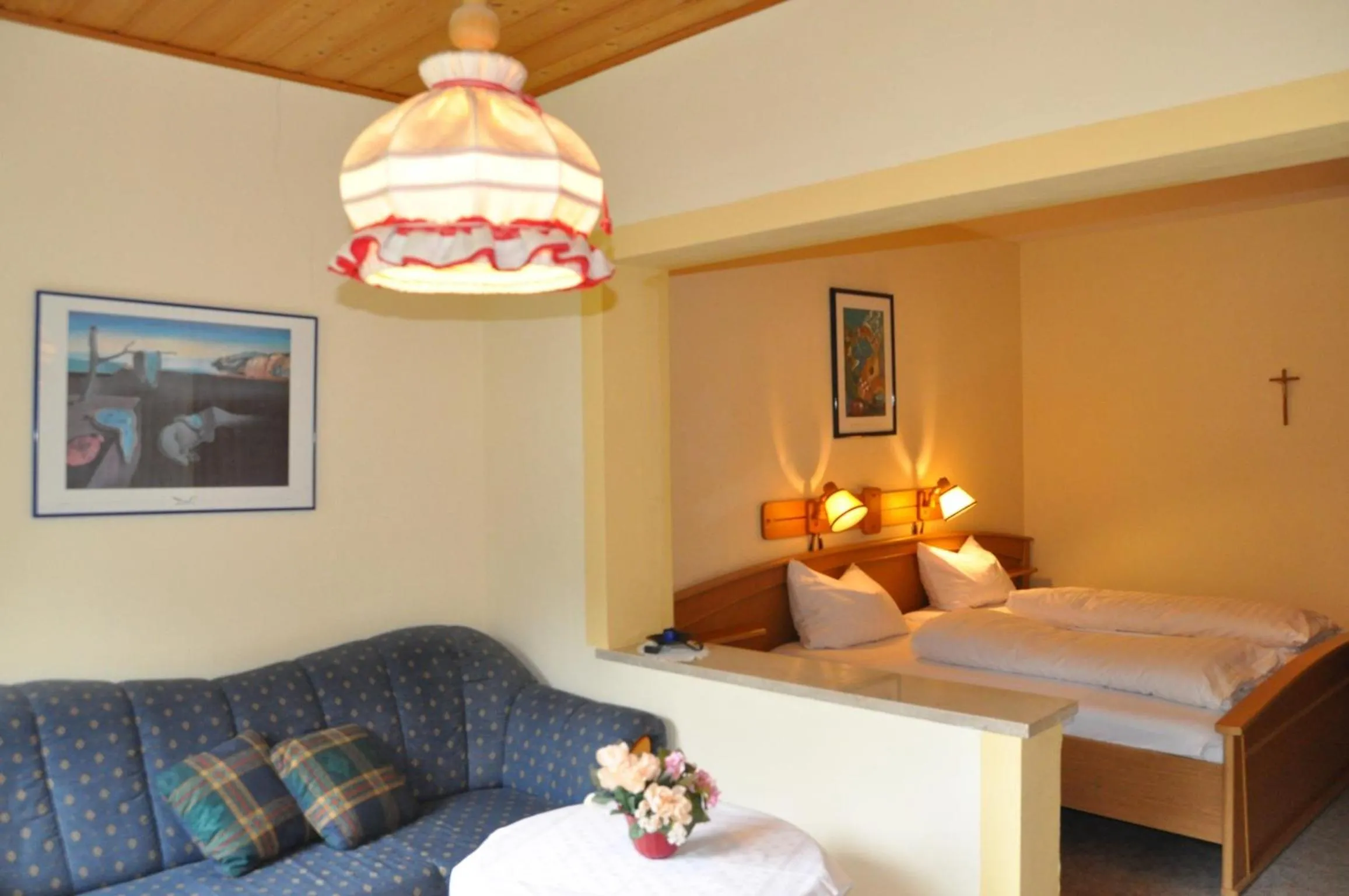 Seating area, Bed in Landgasthof Venushof