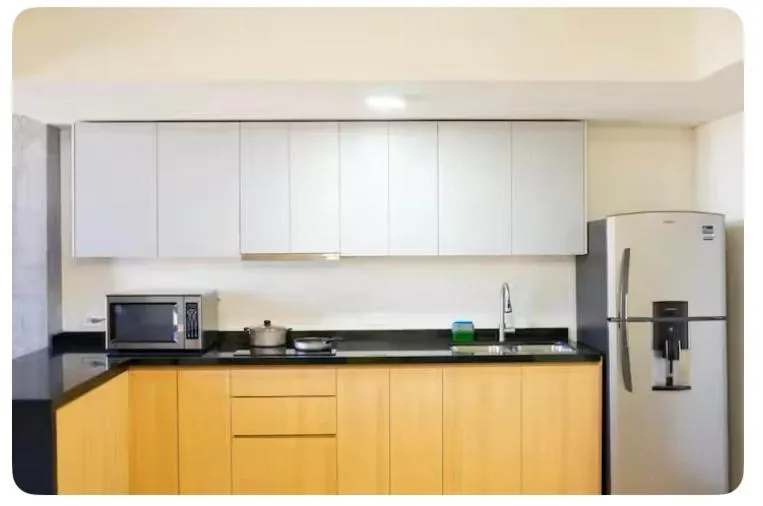 Kitchen or kitchenette in Lux 2 bedroom apartment, swimming pool, gym and free parking spot in Macro Plaza area
