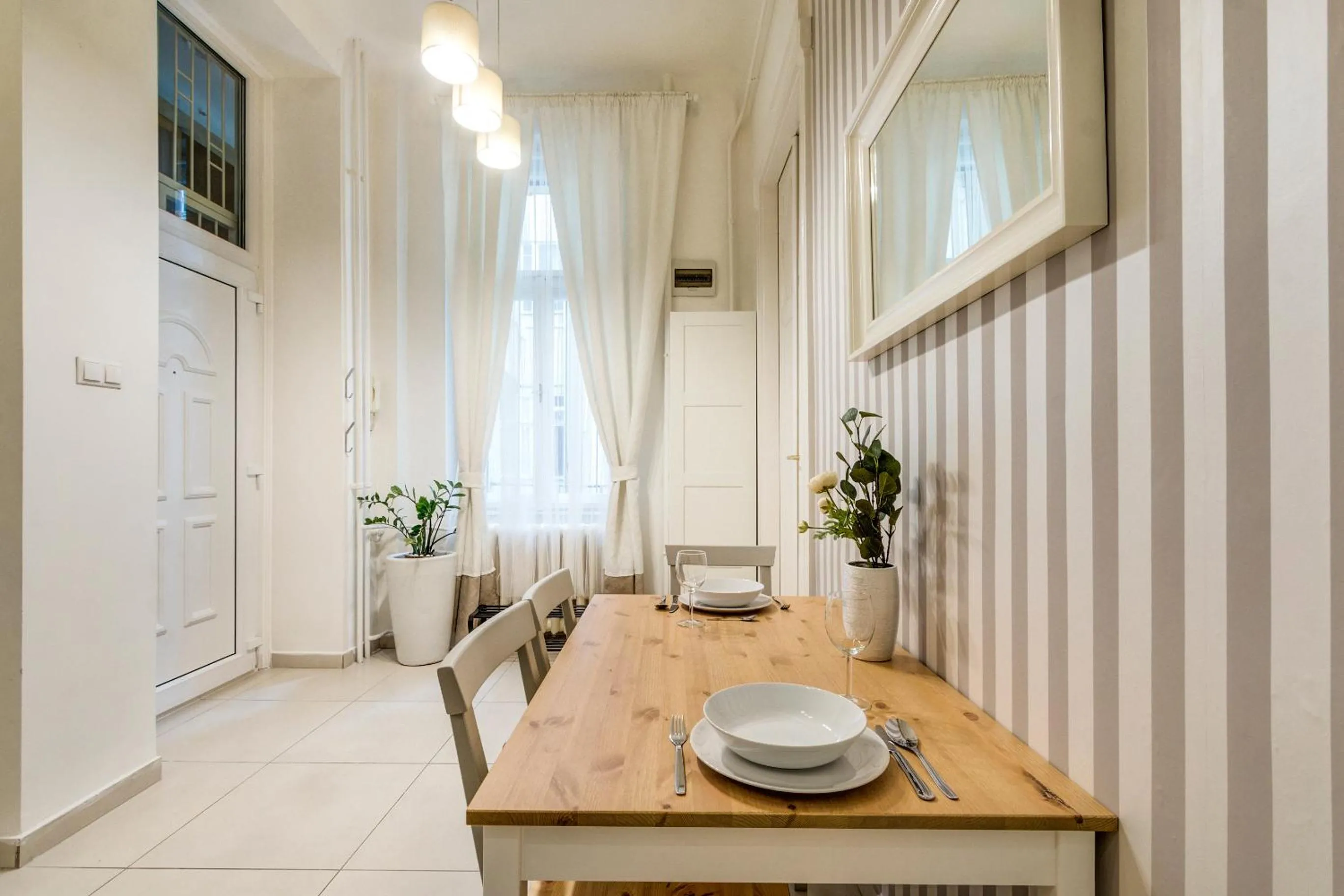 Dining area in Fashion Street Luxury Apartment