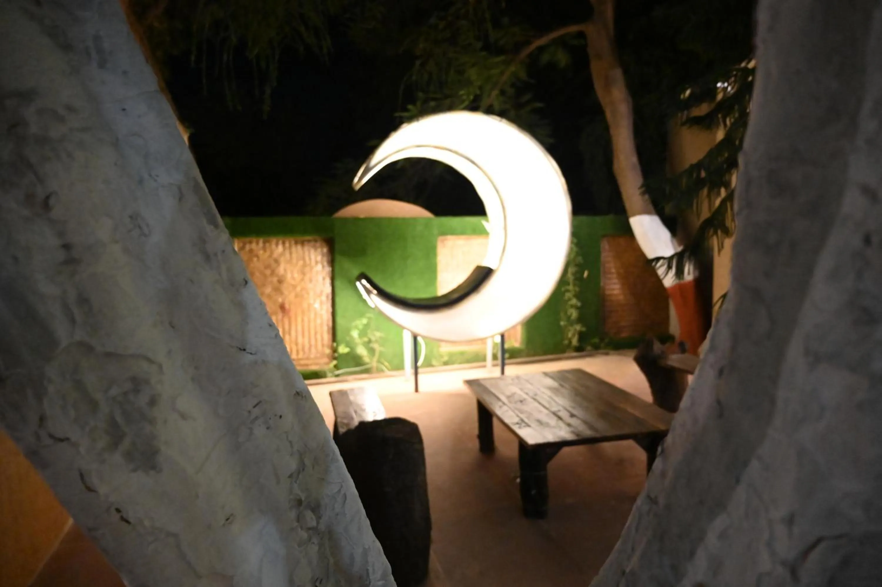 Seating area in The Whispering Palms Resort