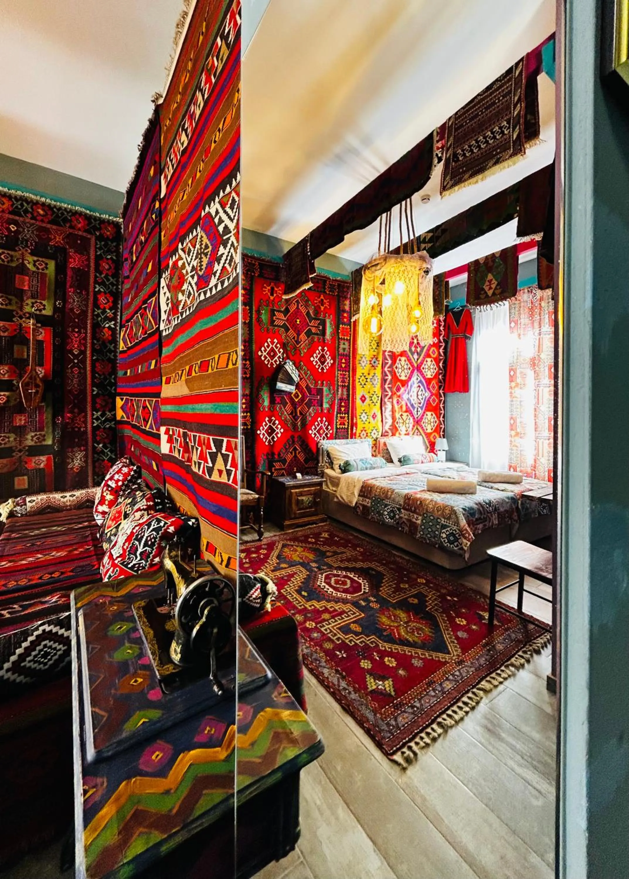 Bed in Hotel Zerta Old Tbilisi