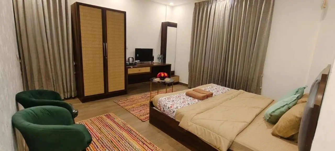 Bed in Nisarga Resort