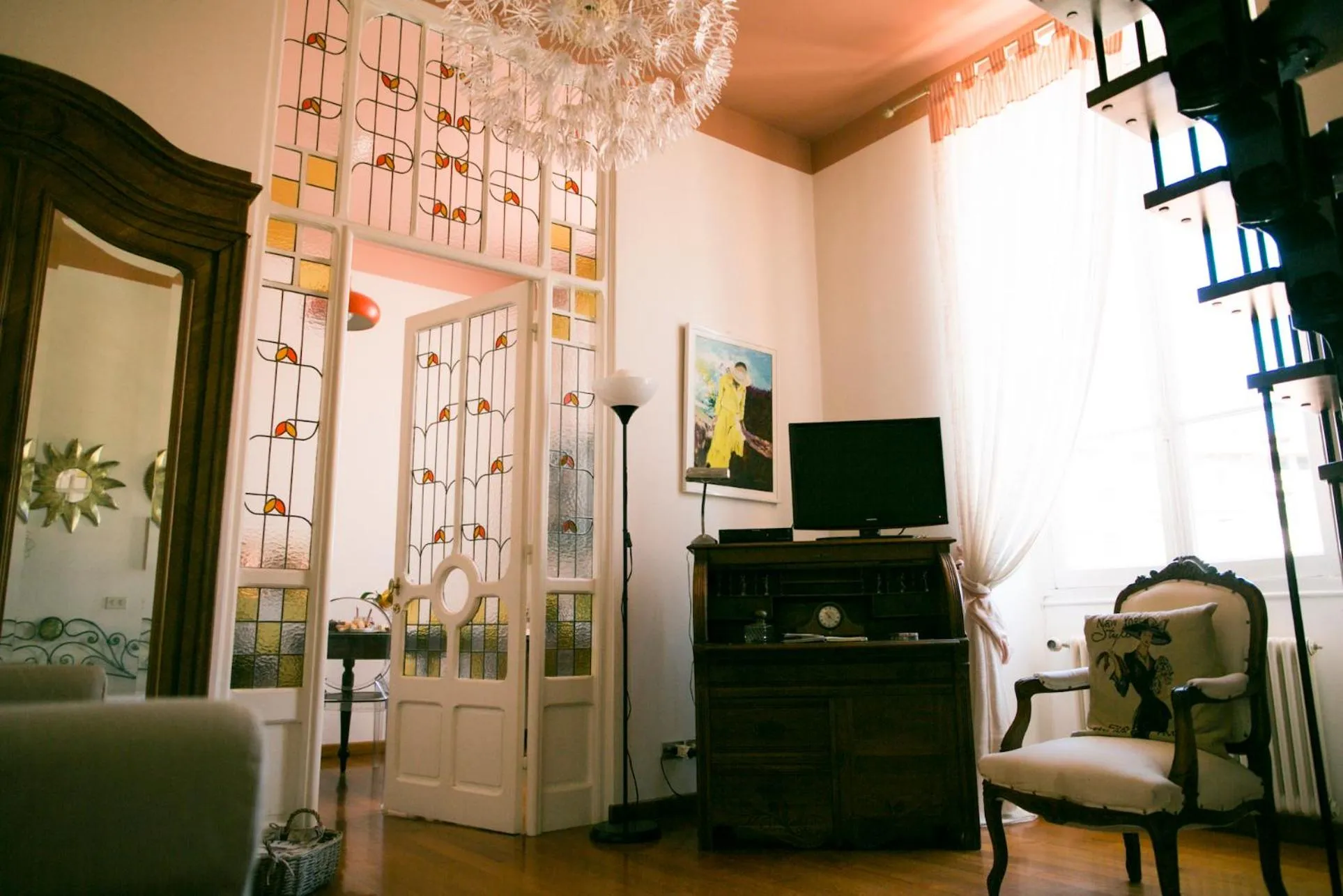 Living room in B&B Agapantus in una Villa dell'800