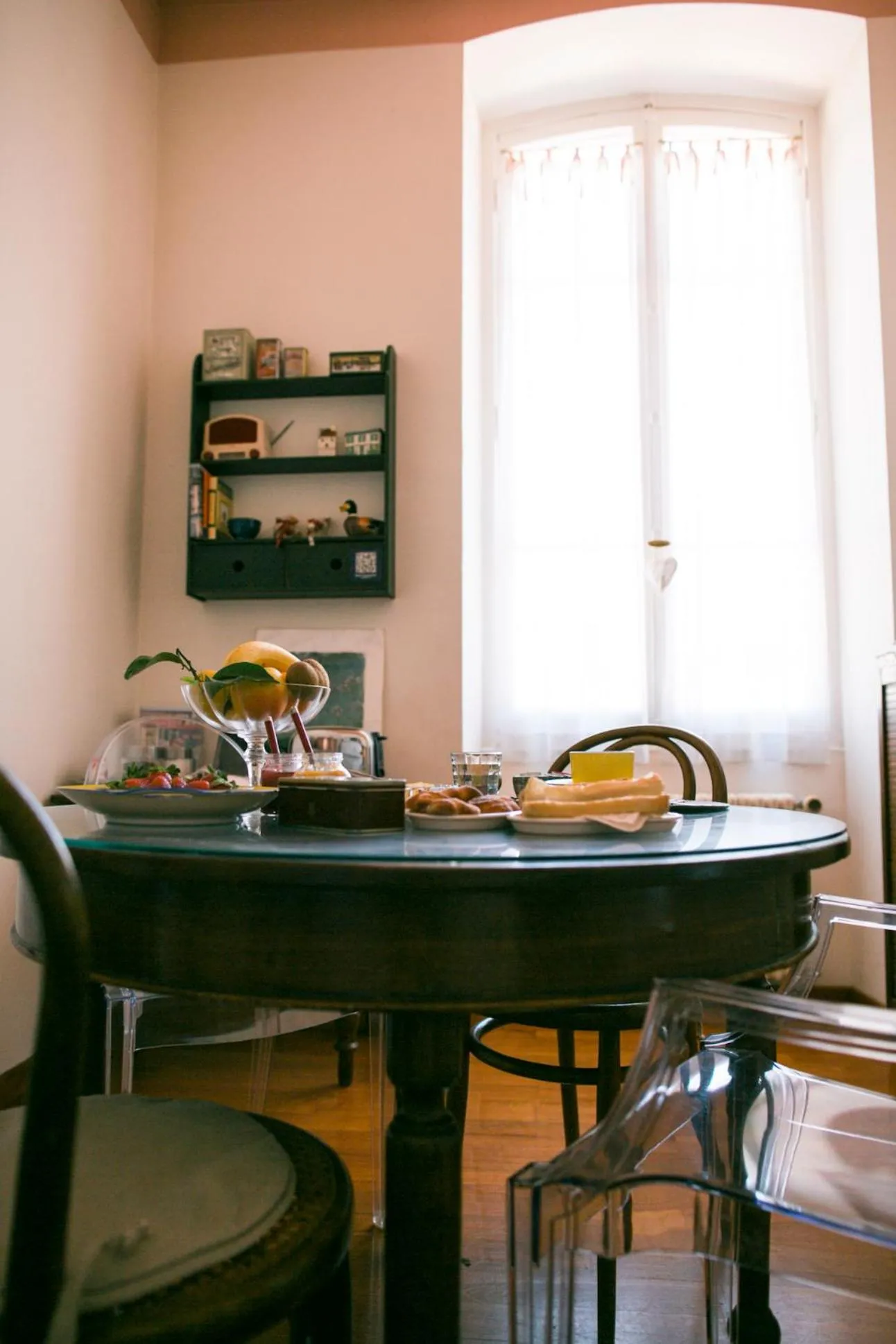 Dining area in B&B Agapantus in una Villa dell'800