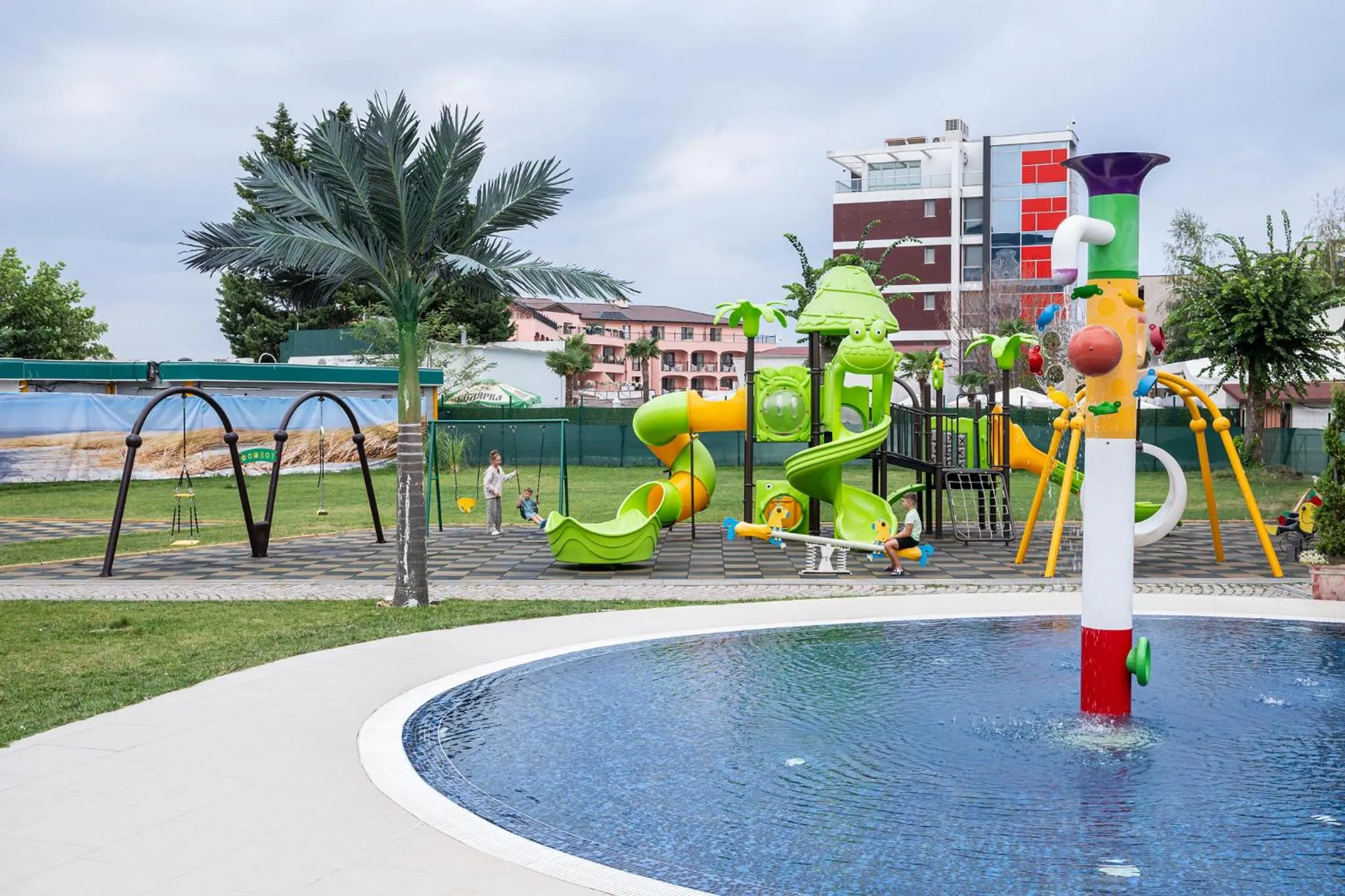 Children play ground in Flamingo Beach Hotel