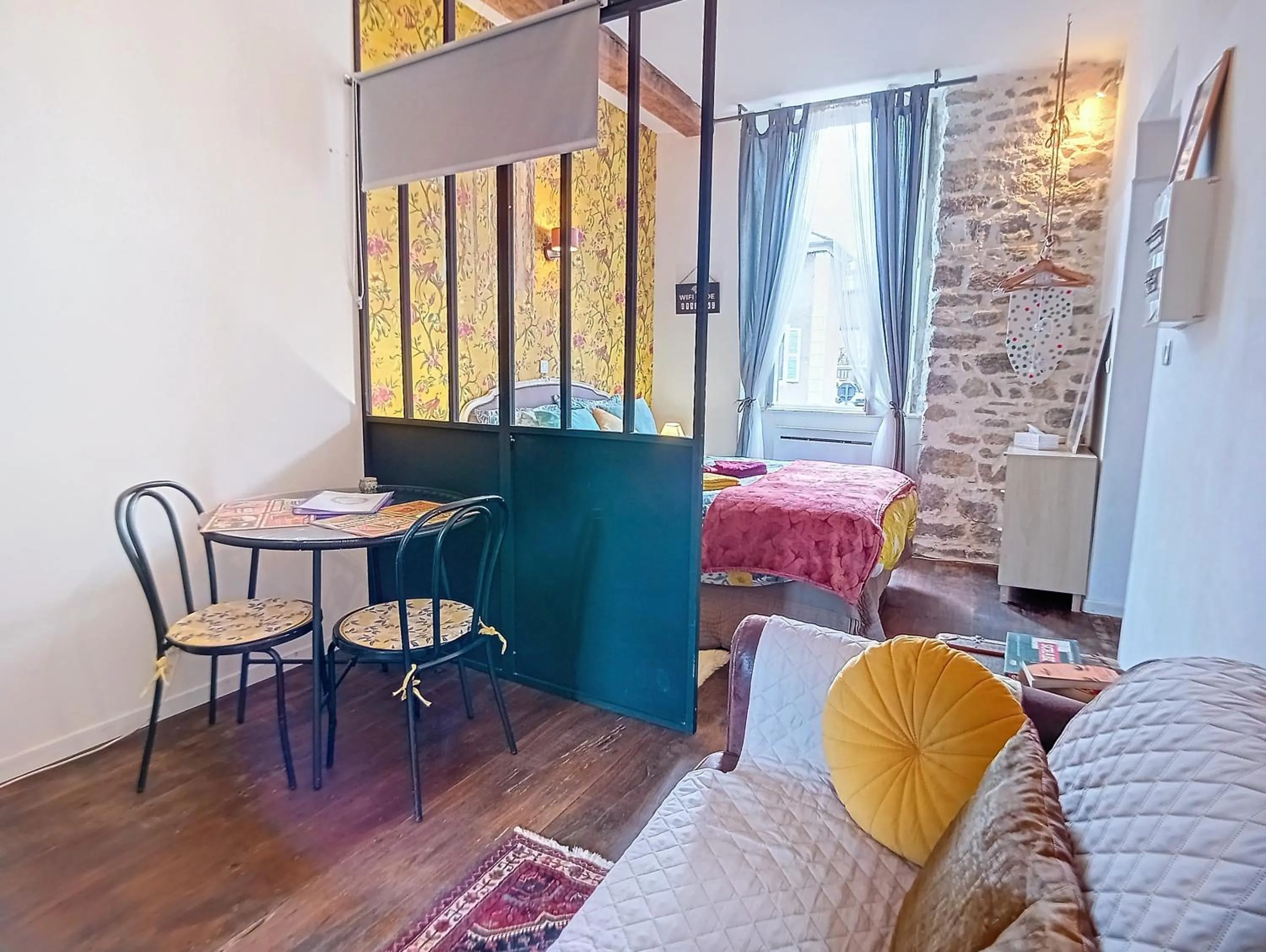 Studio with Courtyard View in Les Glycines Oloron