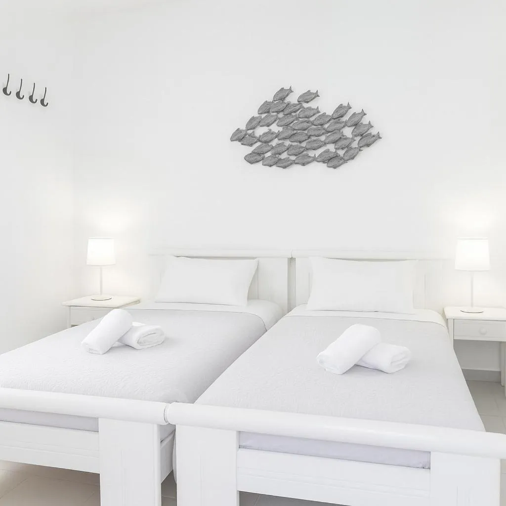 Bed in Eleanna's Mykonos