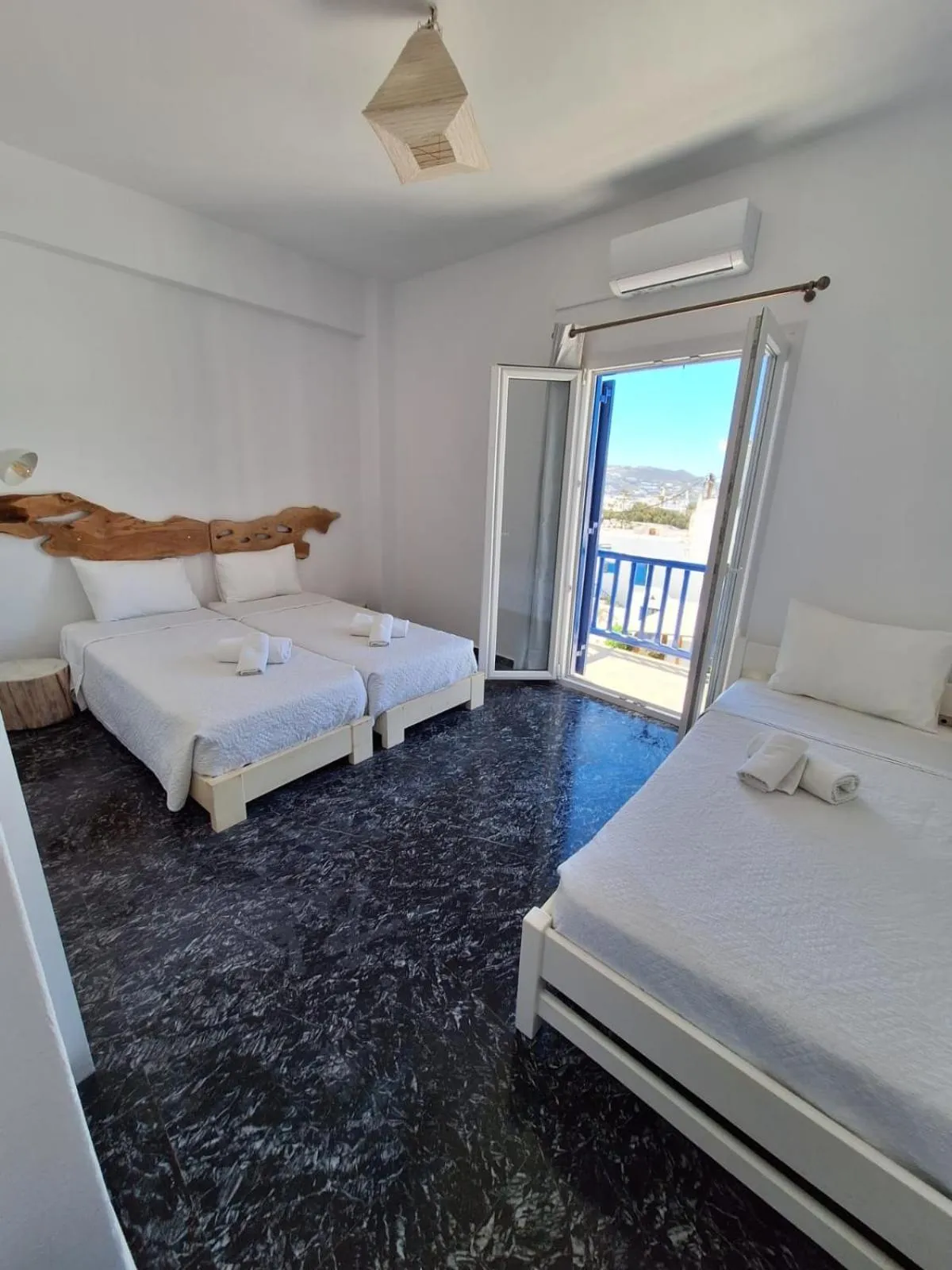 Bed in Eleanna's Mykonos