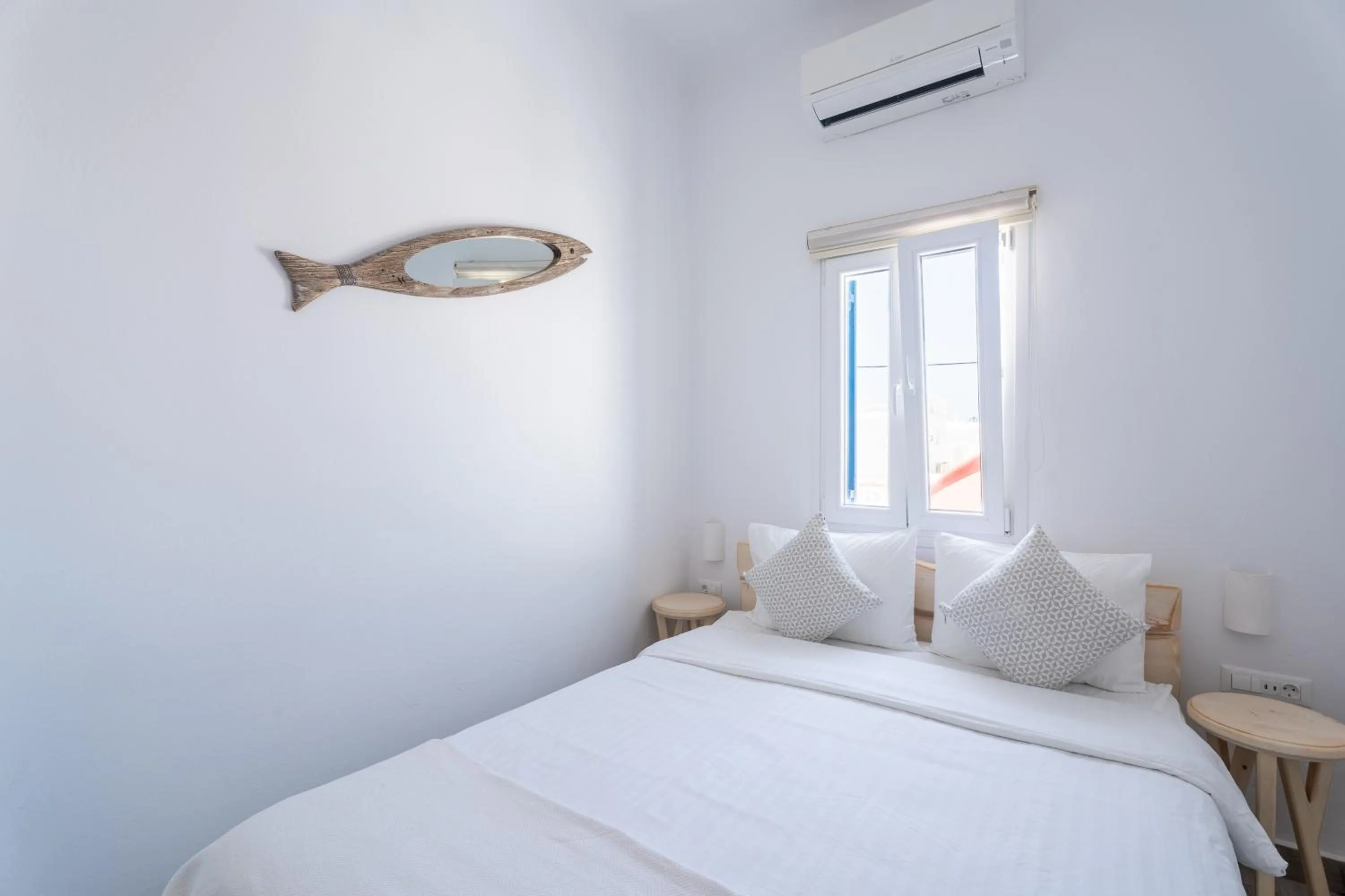 Bed in Eleanna's Mykonos