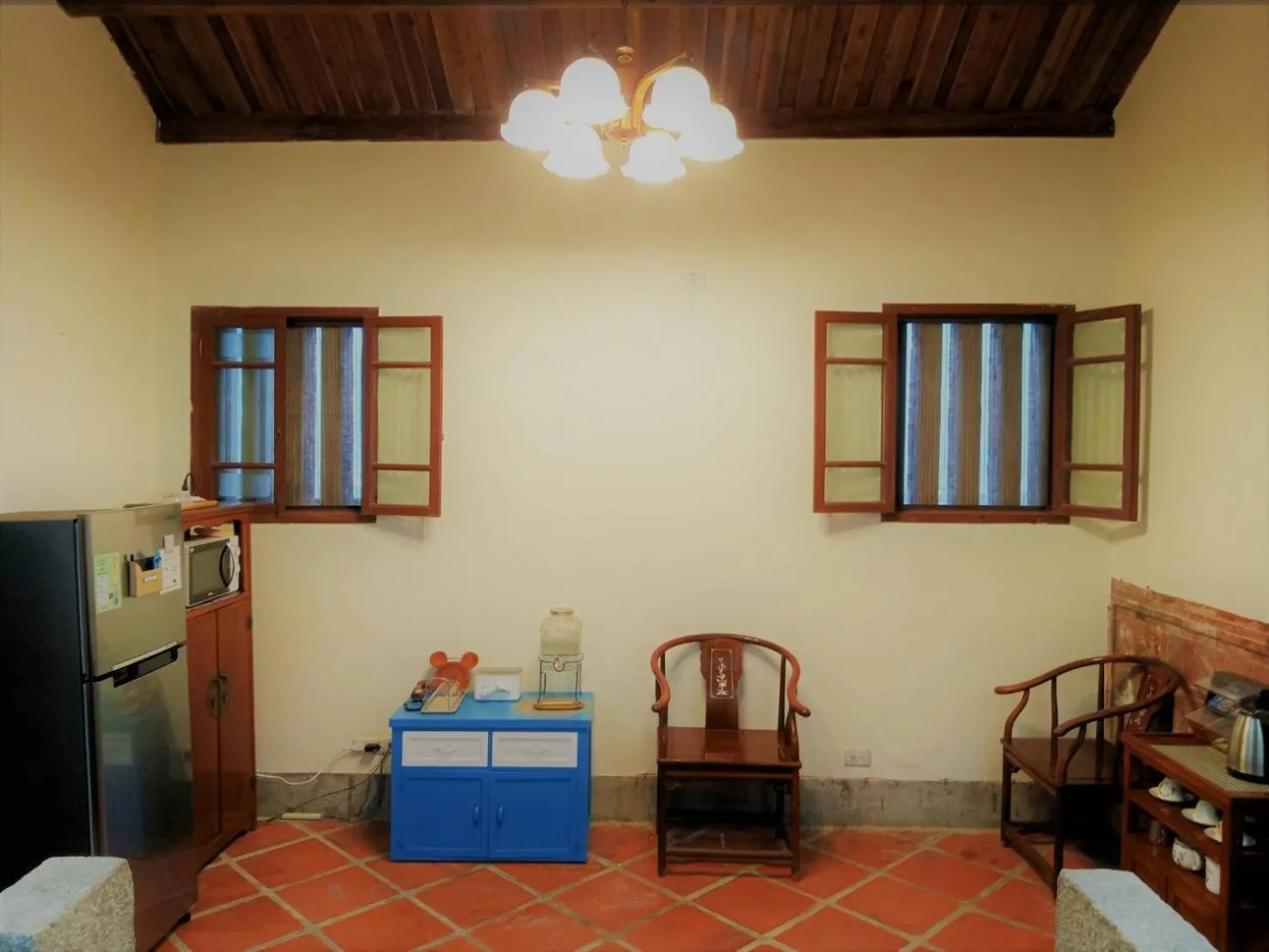 Kitchen or kitchenette in 鳥藝古厝民宿