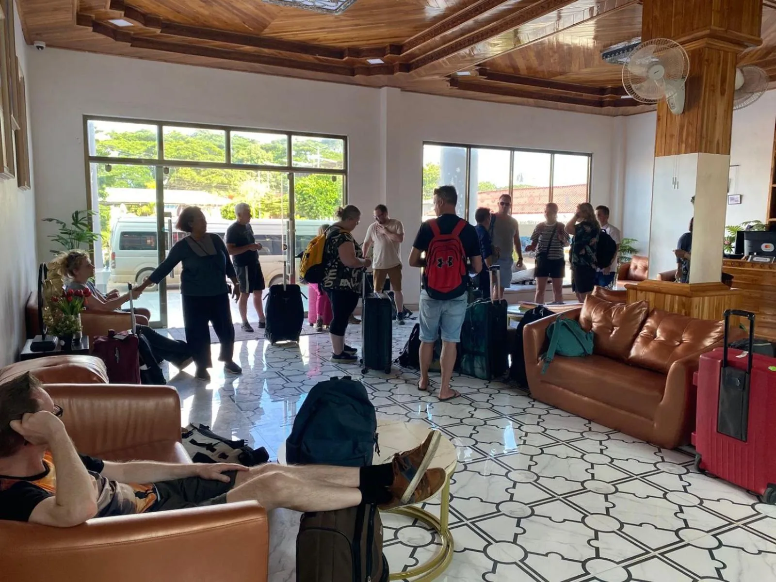 group of guests in Tulip Hotel