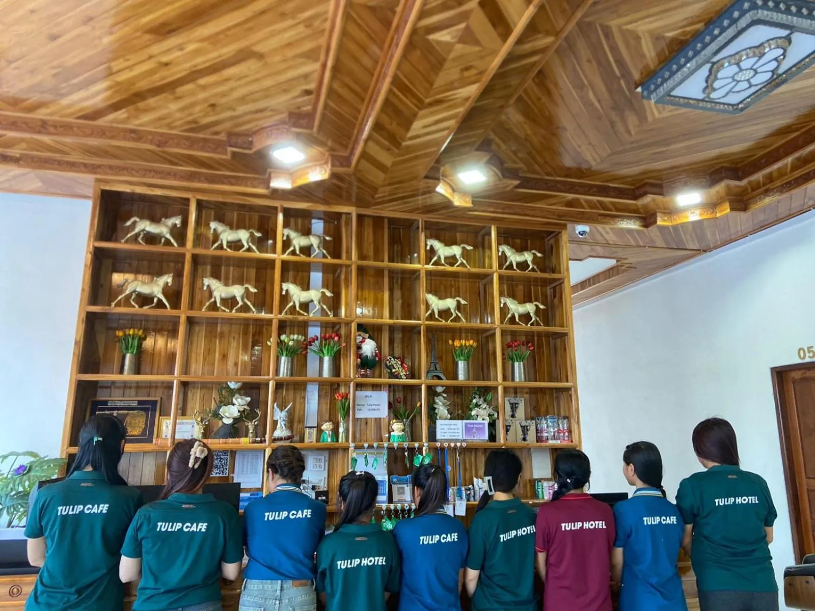 group of guests in Tulip Hotel