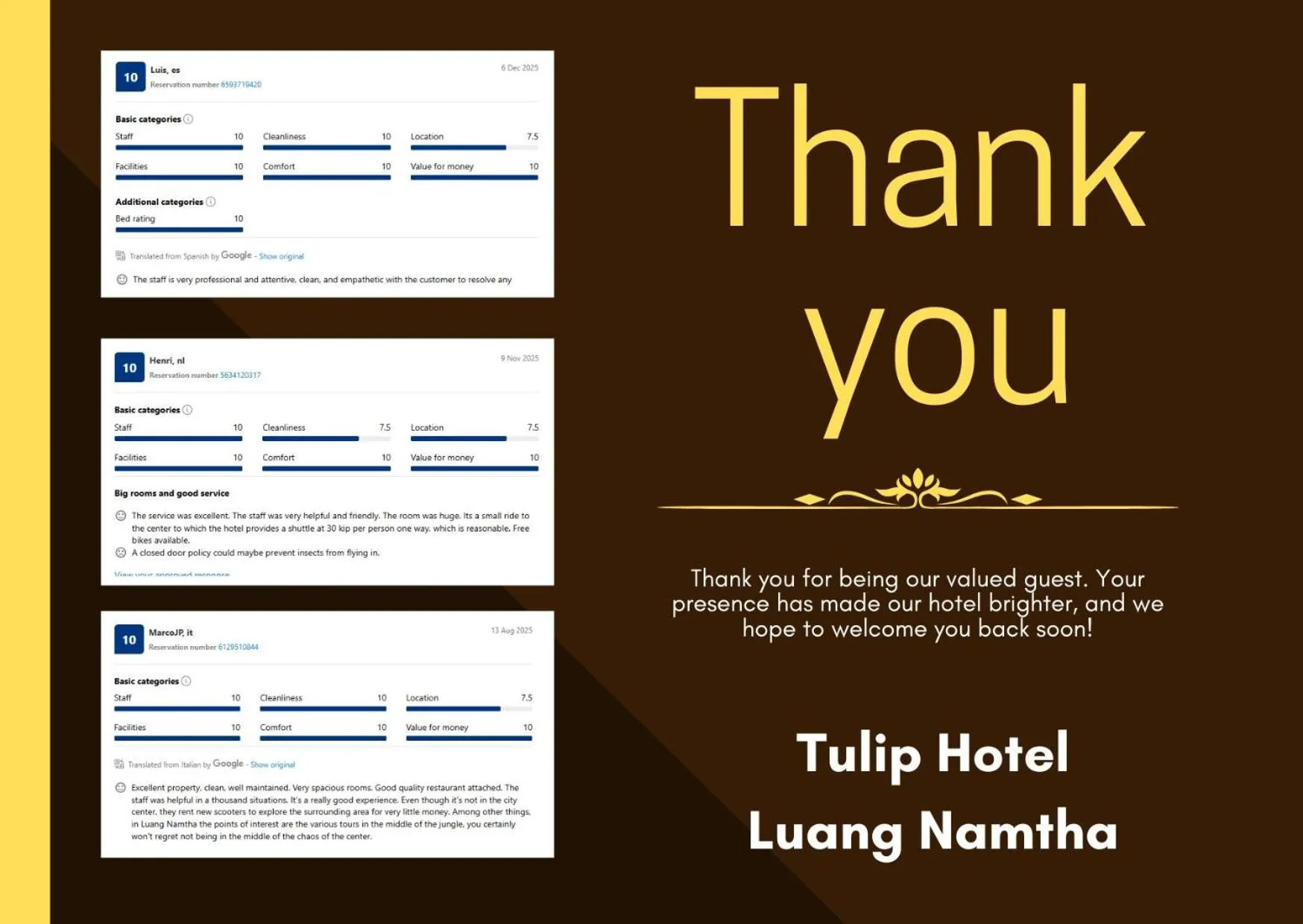 River view in Tulip Hotel